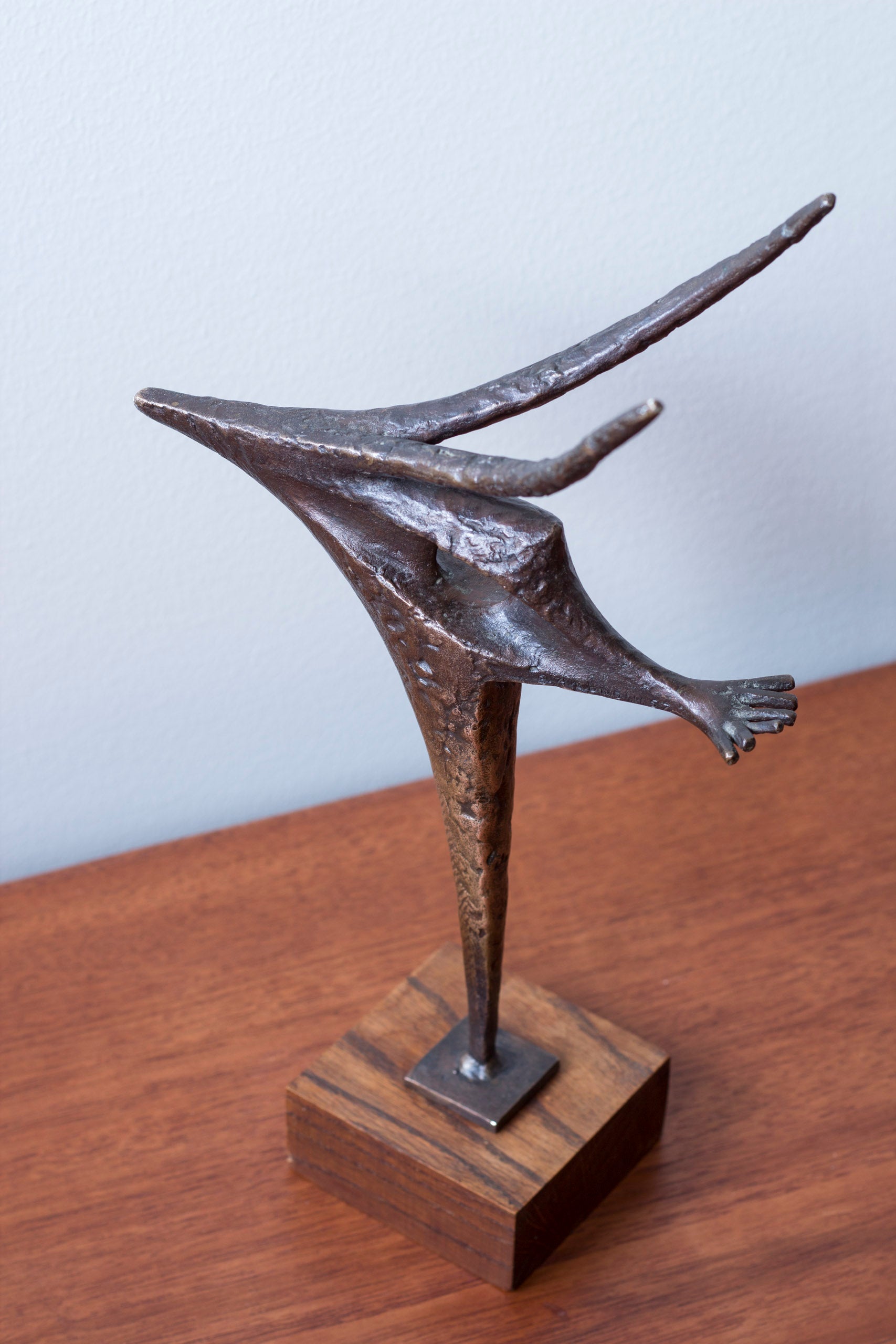 Sculpture "prehistoric bird" by Bengt Amundin