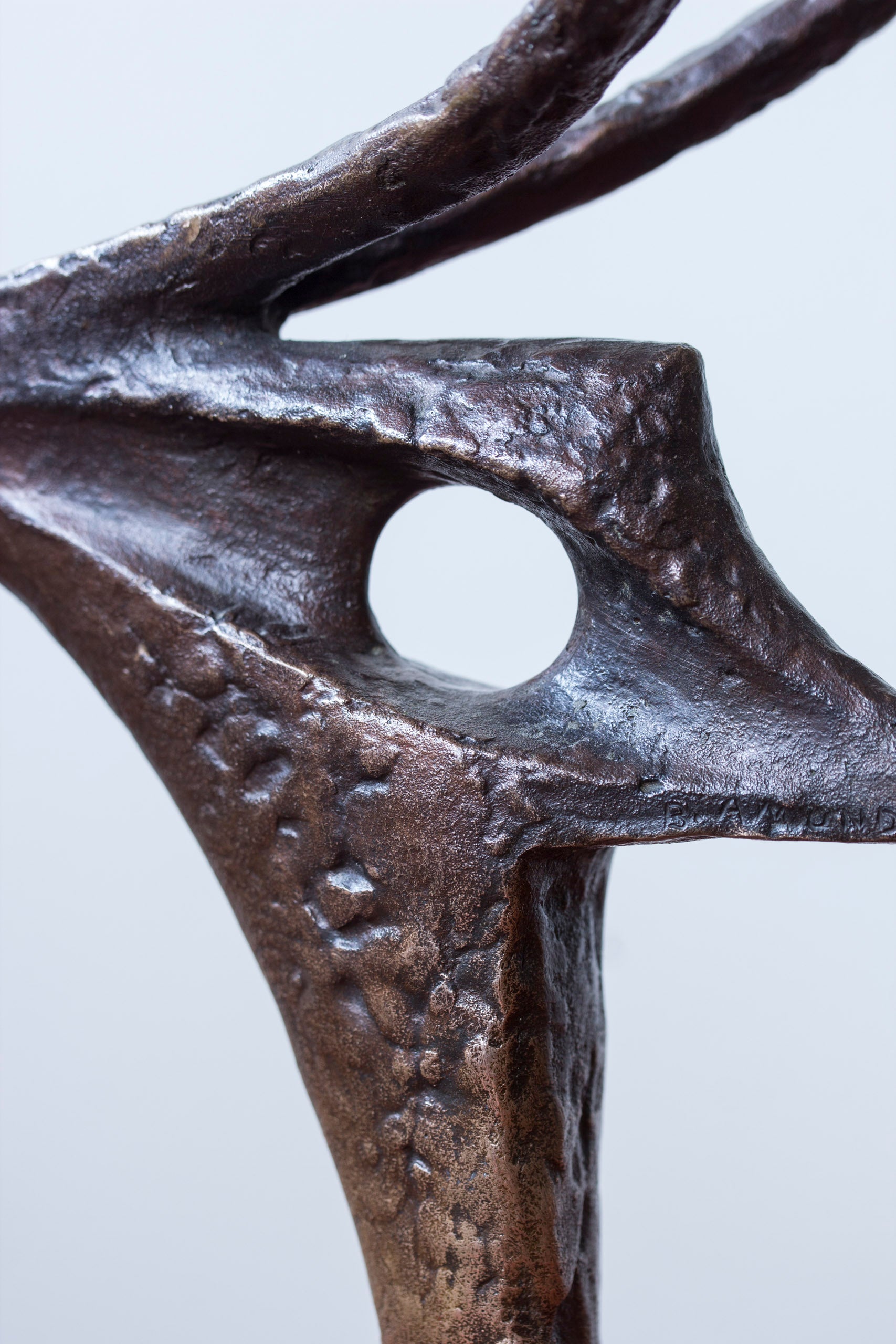 Sculpture "prehistoric bird" by Bengt Amundin