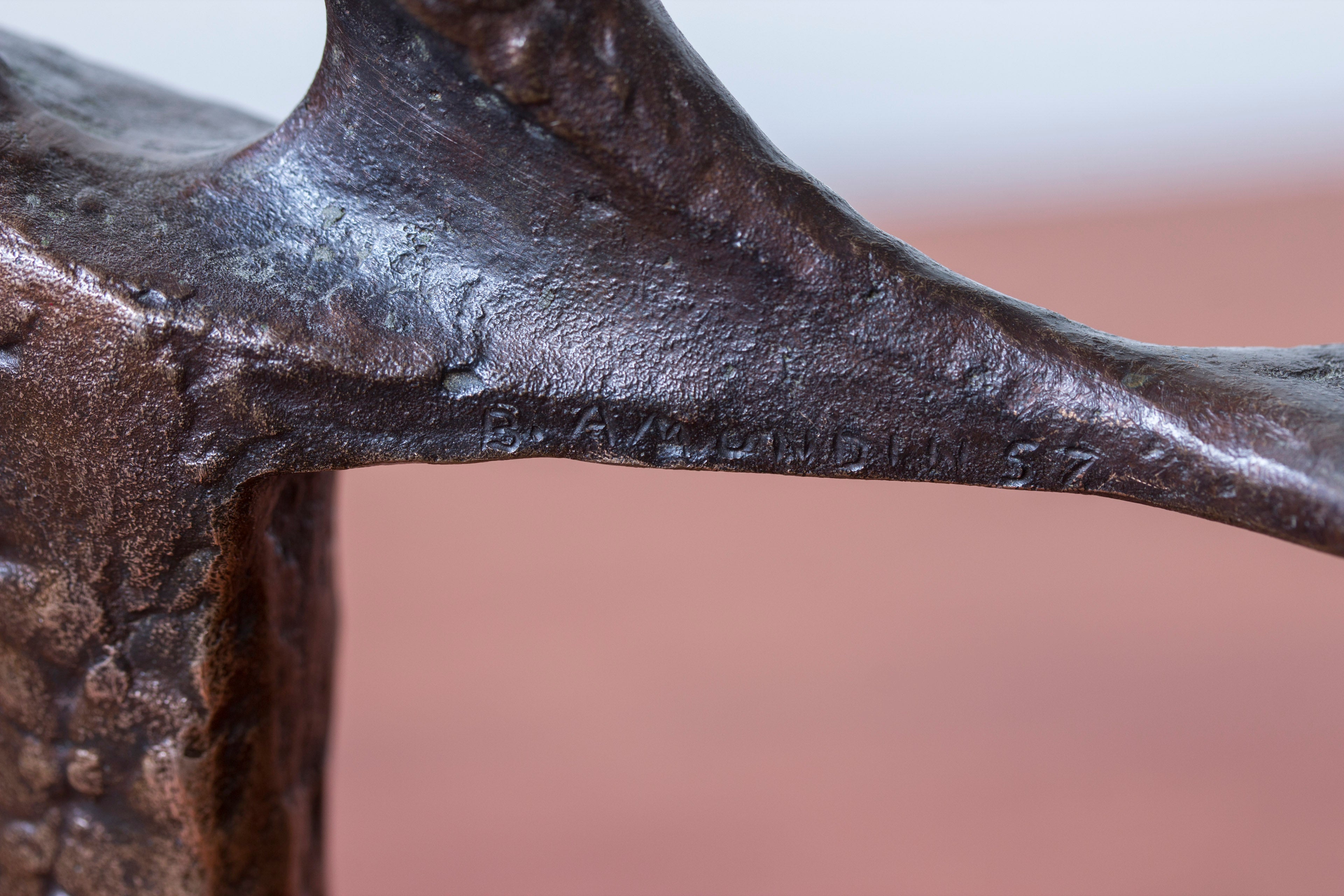 Sculpture "prehistoric bird" by Bengt Amundin