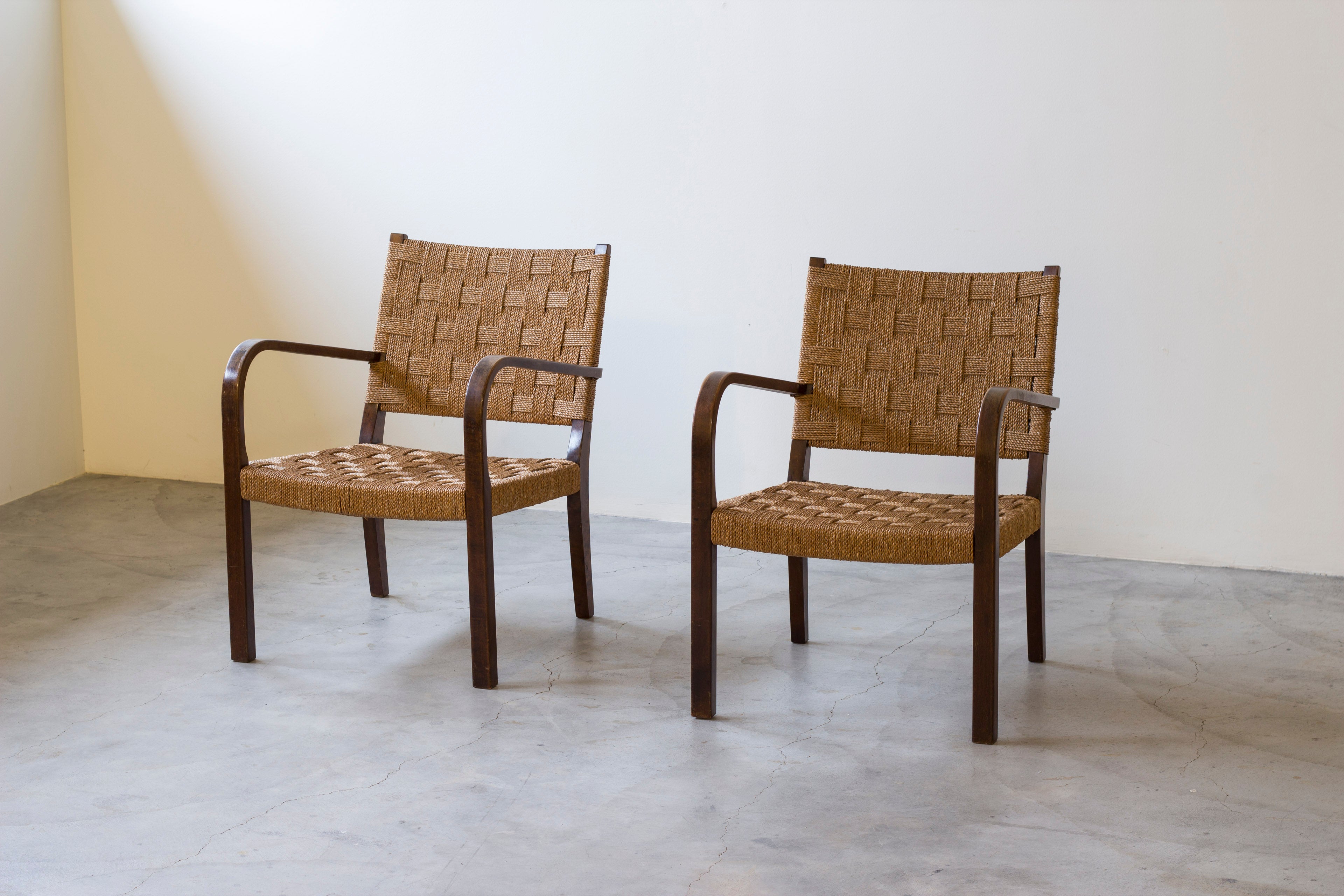 Lounge chairs by Axel Larsson for Gemla