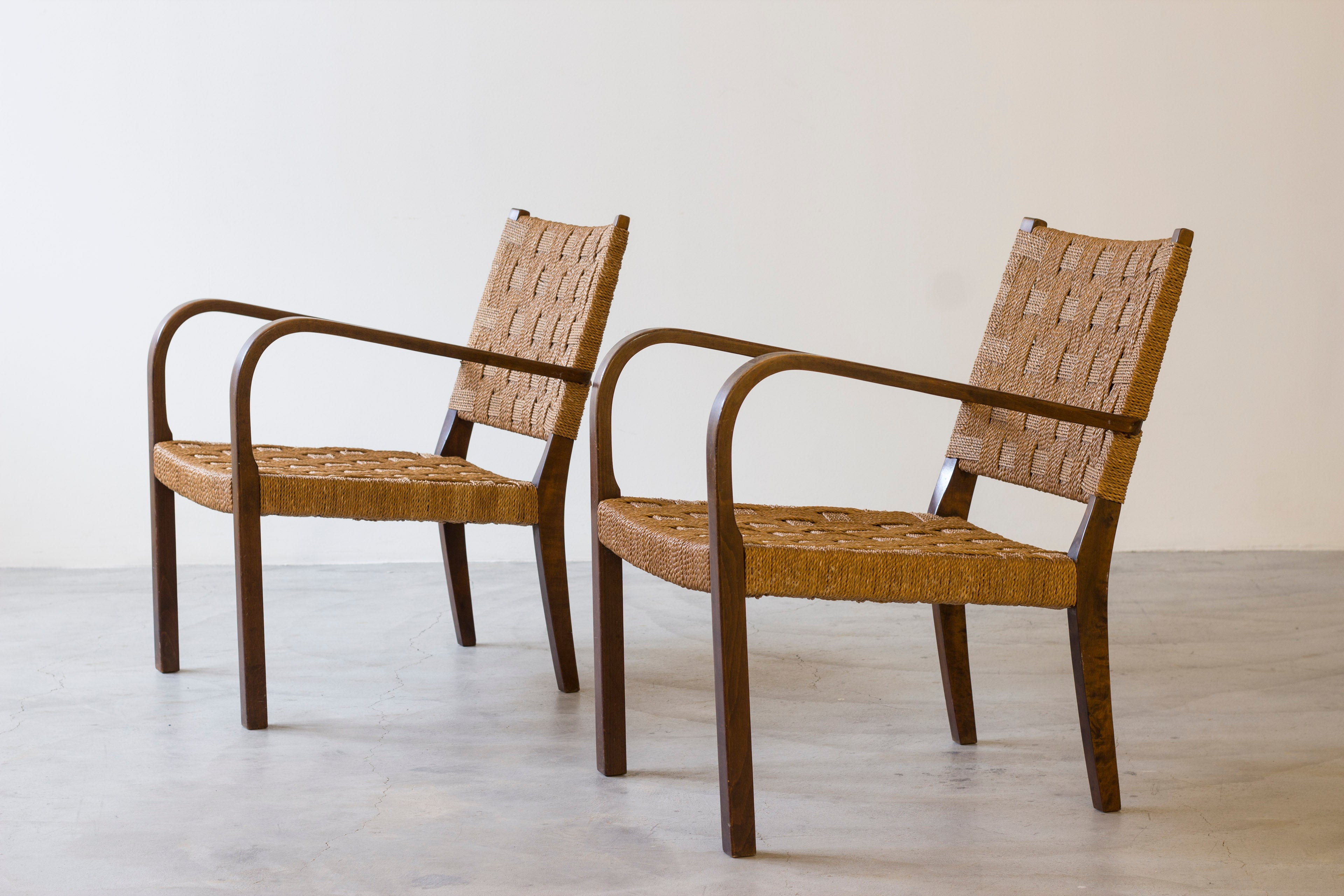 Lounge chairs by Axel Larsson for Gemla