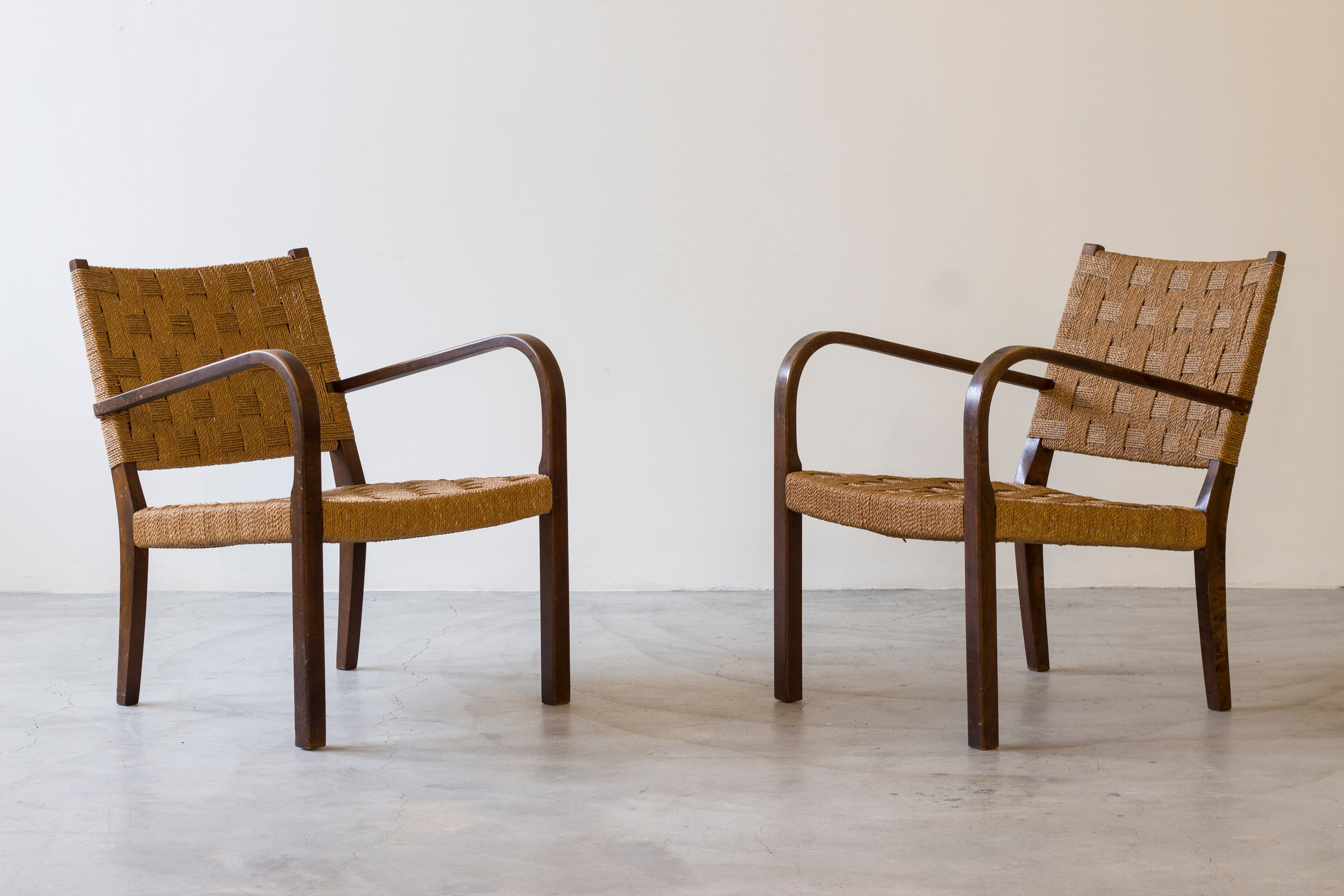 Lounge chairs by Axel Larsson for Gemla