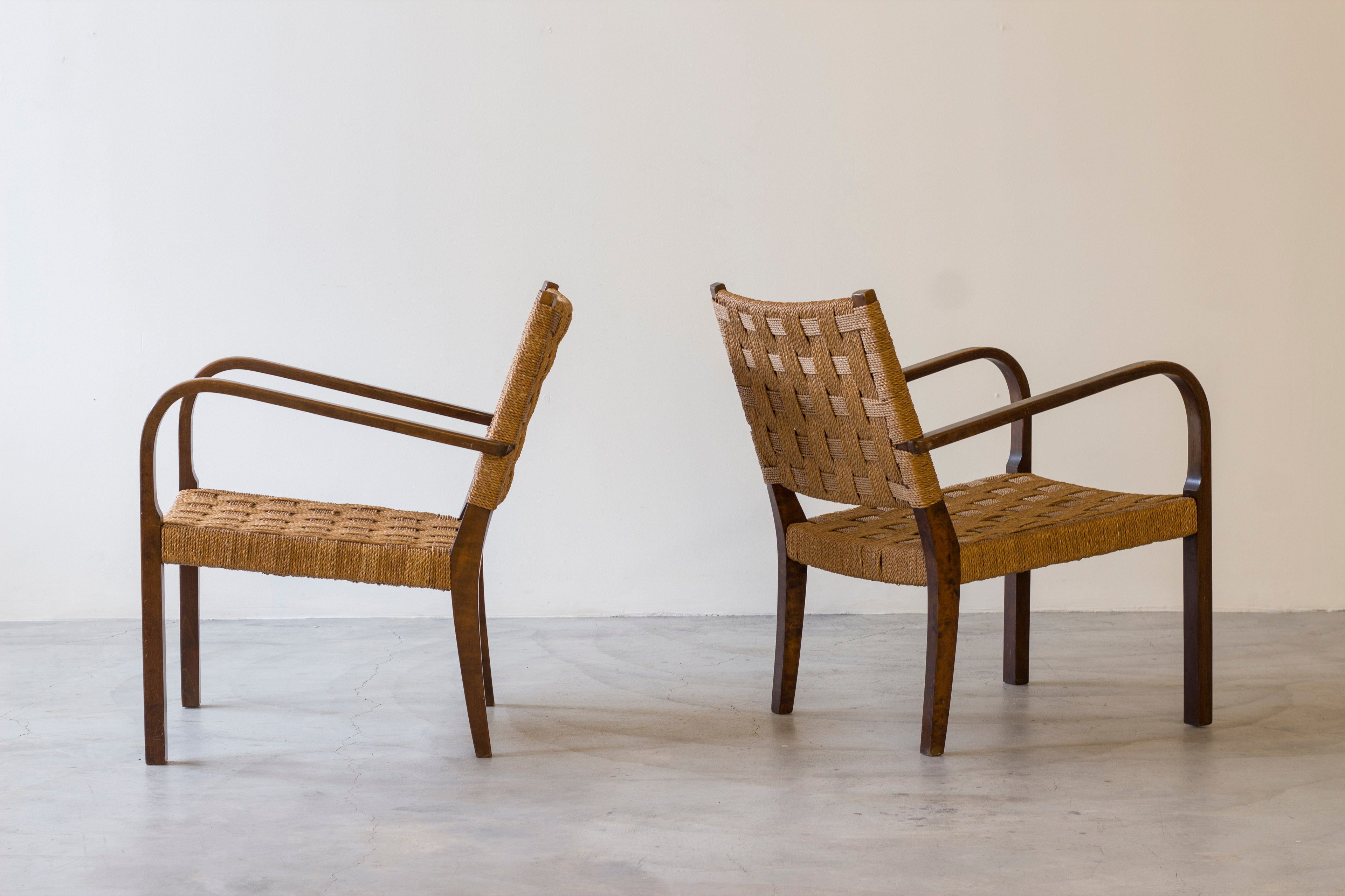 Lounge chairs by Axel Larsson for Gemla