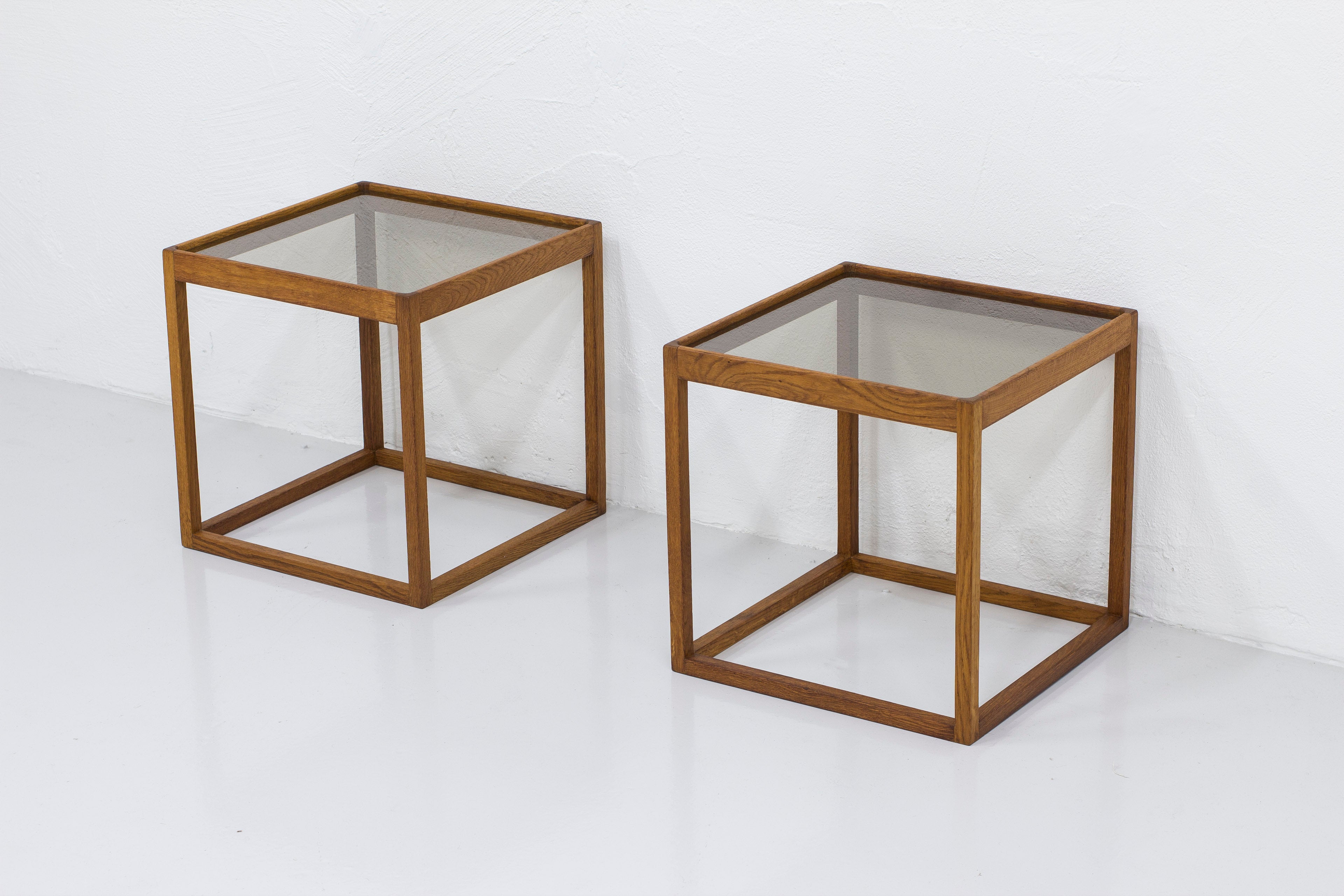 Cube tables by Kurt Østervig