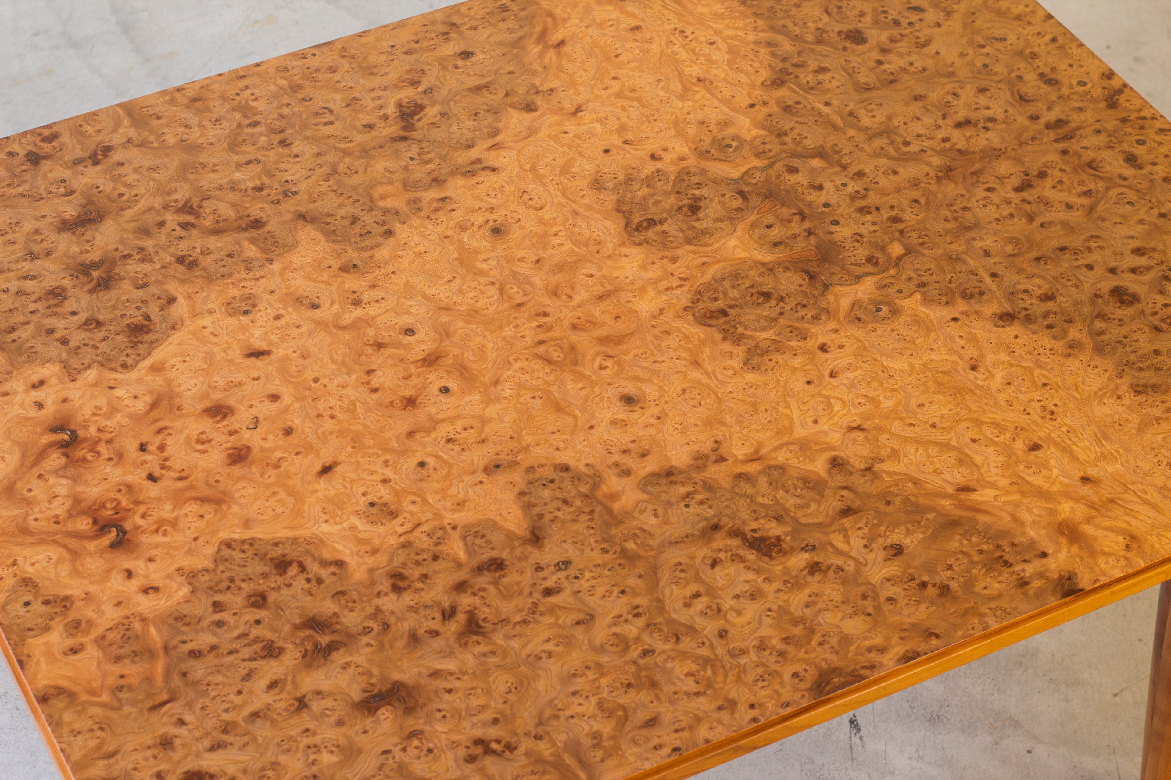 Swedish modern elm root table in the style of Frank