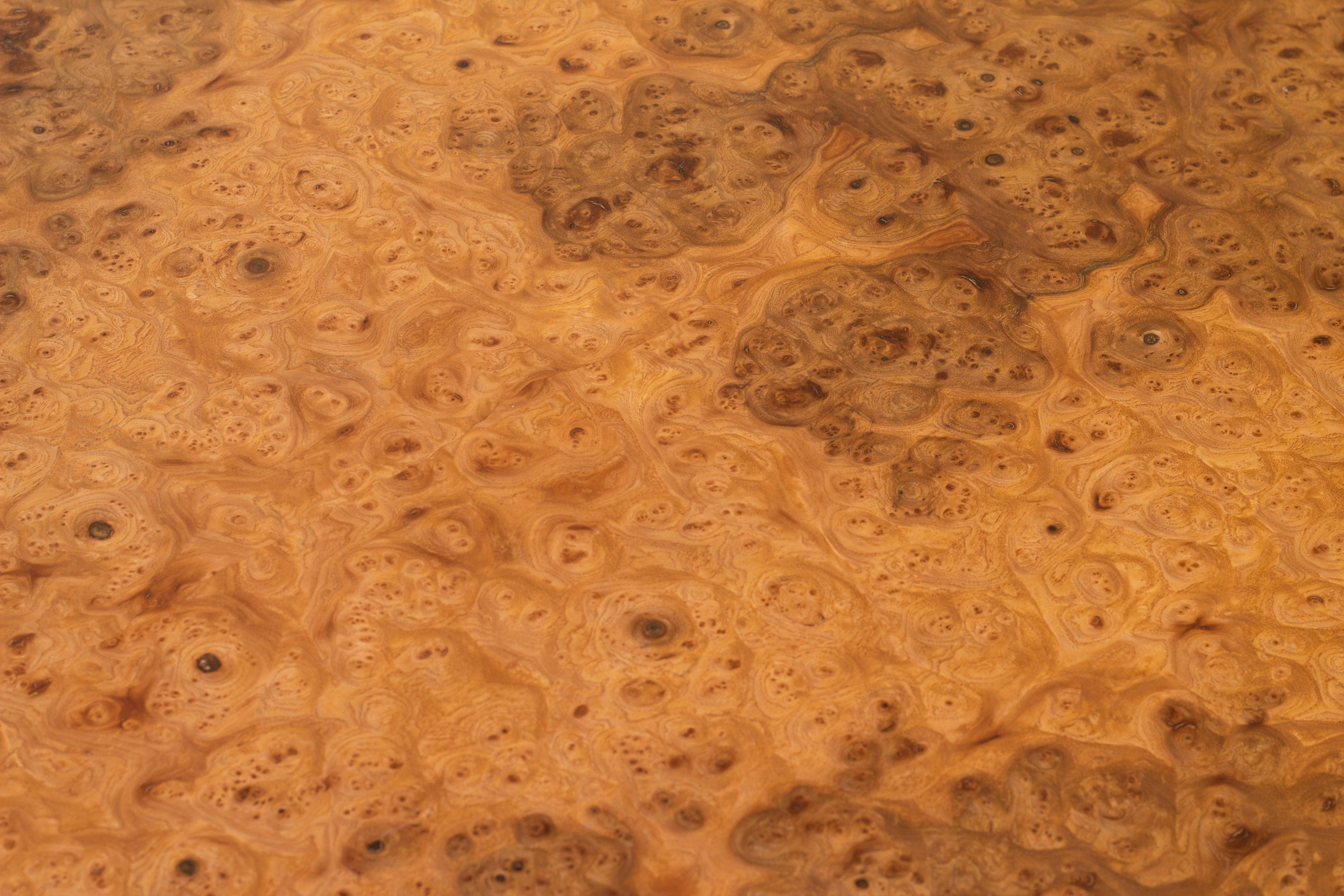 Swedish modern elm root table in the style of Frank