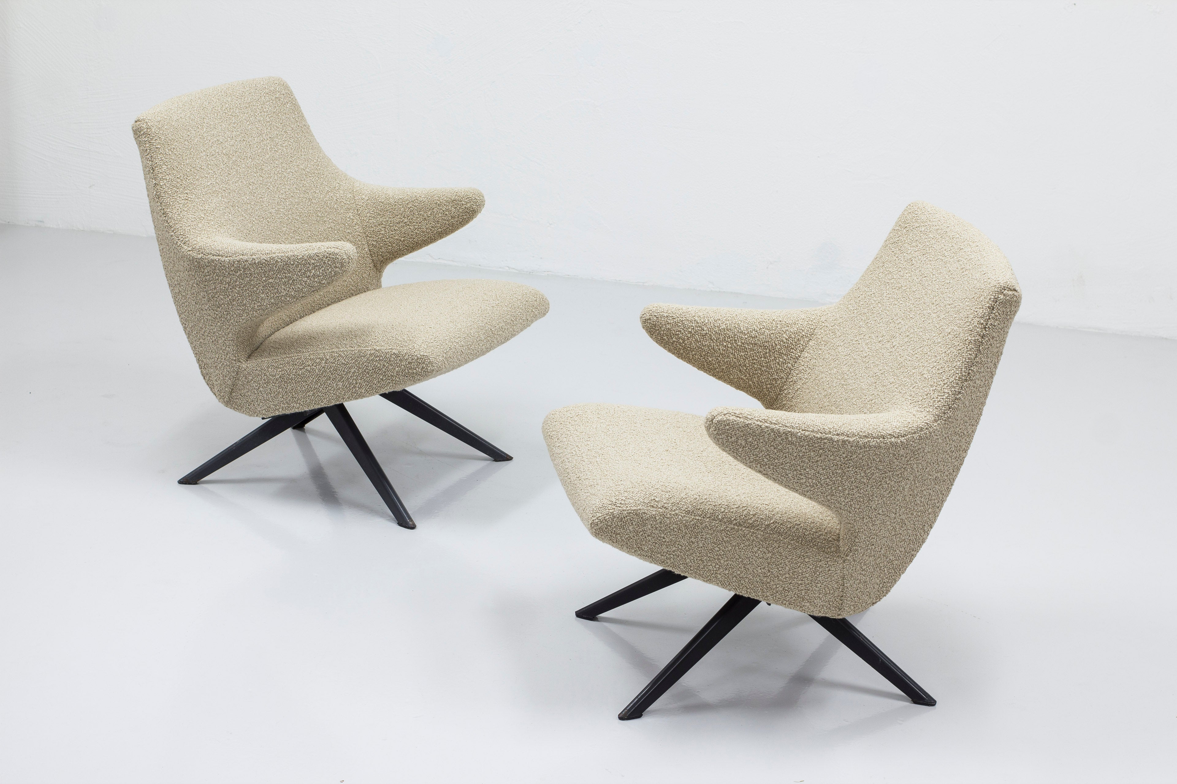 Rare lounge chairs by Bengt Ruda