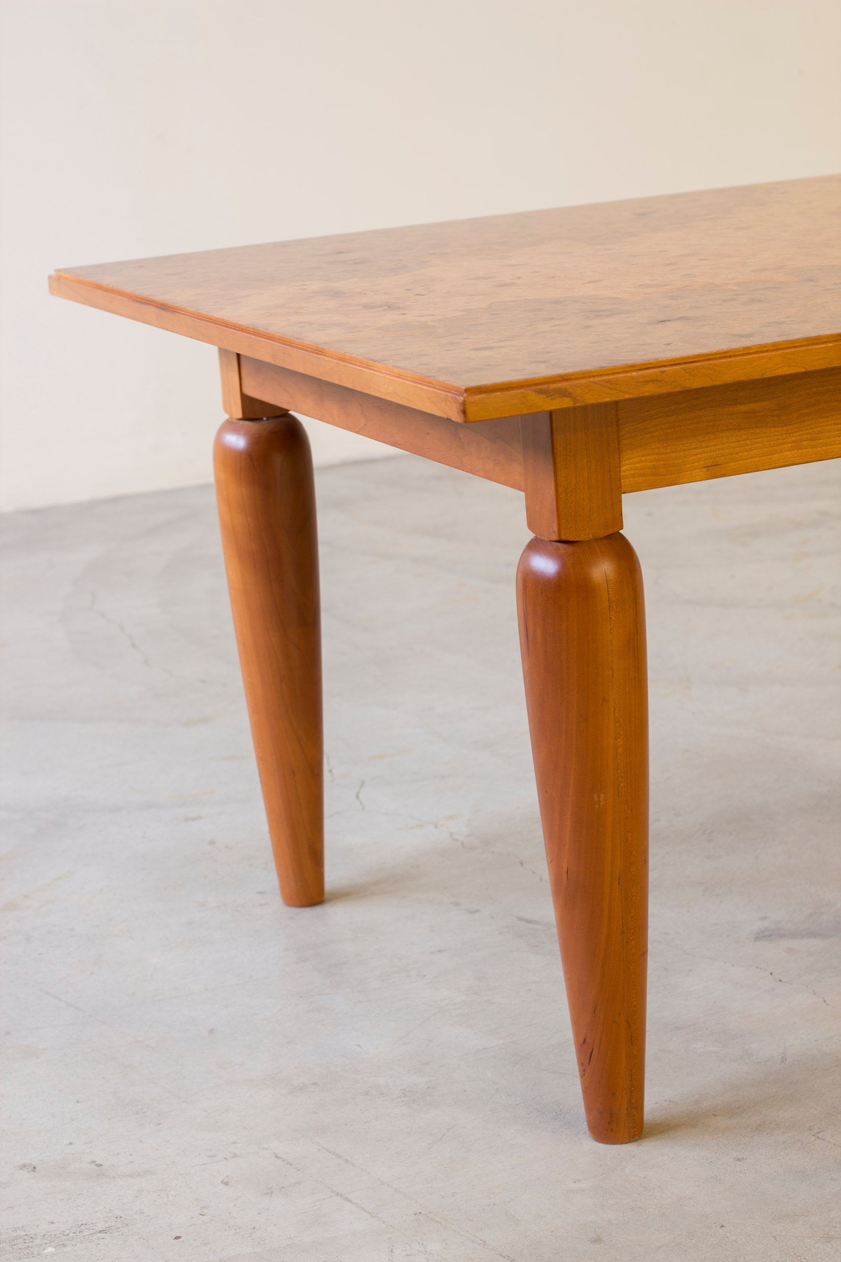 Swedish modern elm root table in the style of Frank