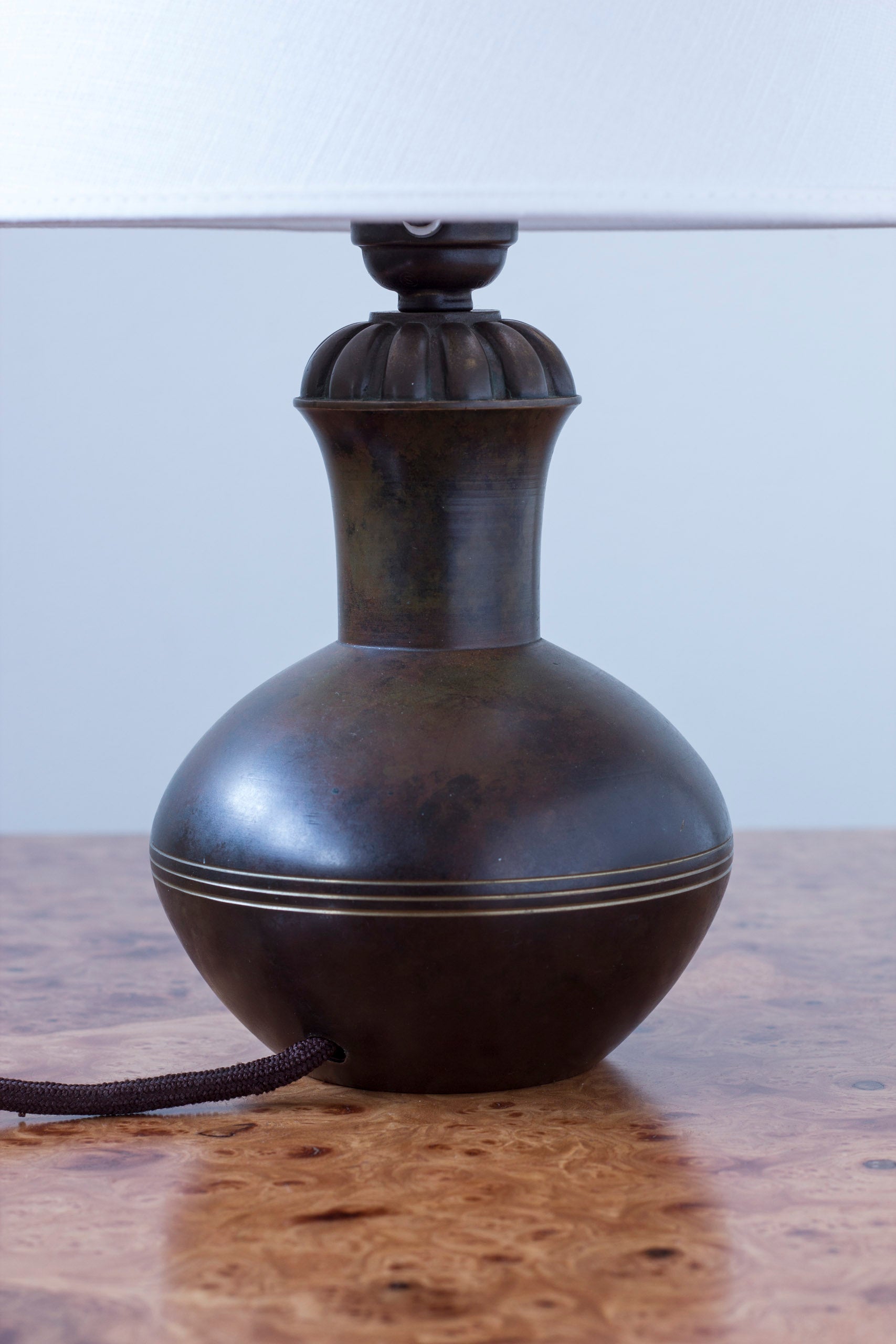 Bronze table lamp from the 1930s