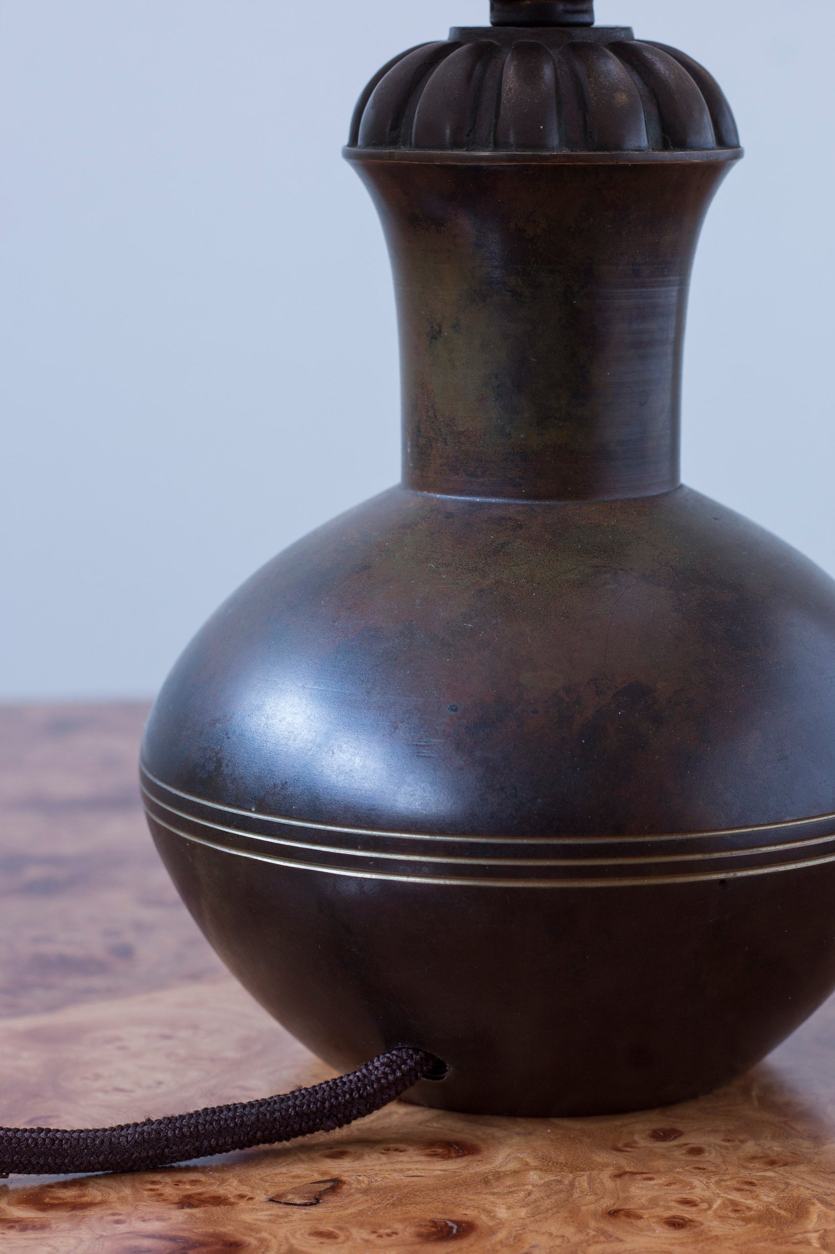 Bronze table lamp from the 1930s