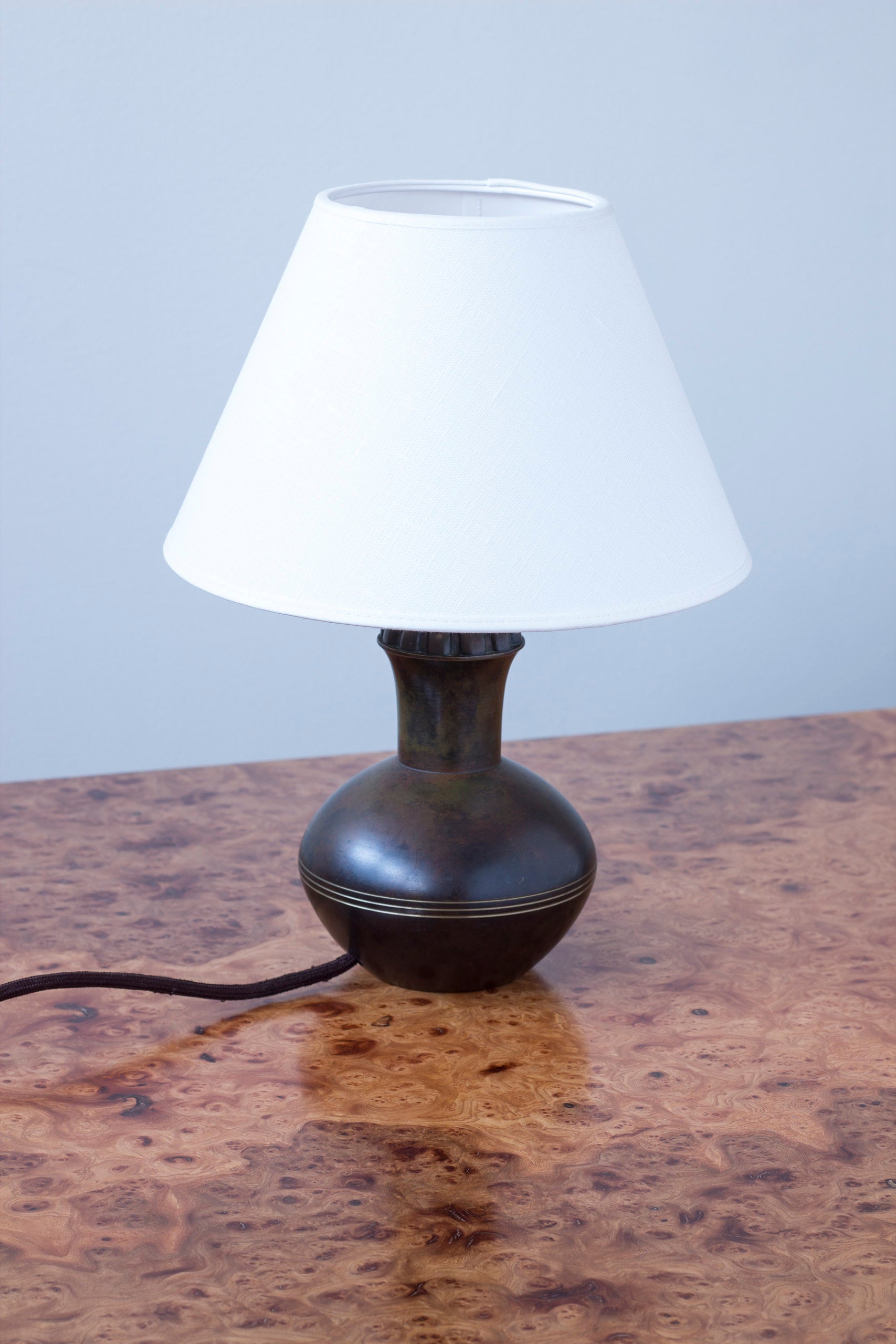 Bronze table lamp from the 1930s