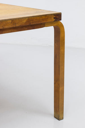 Early model 83 dining table by Aalto