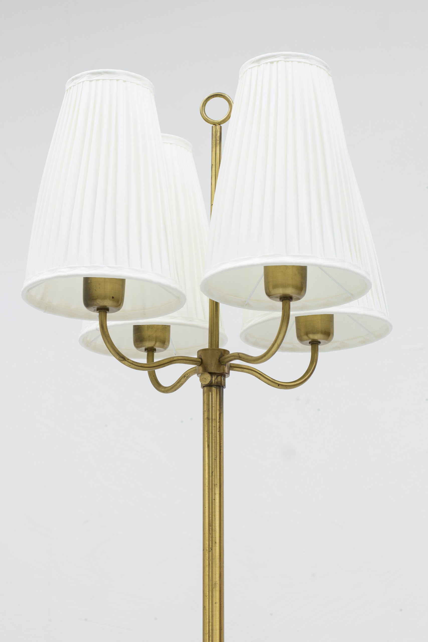 Swedish Modern floor lamp in brass