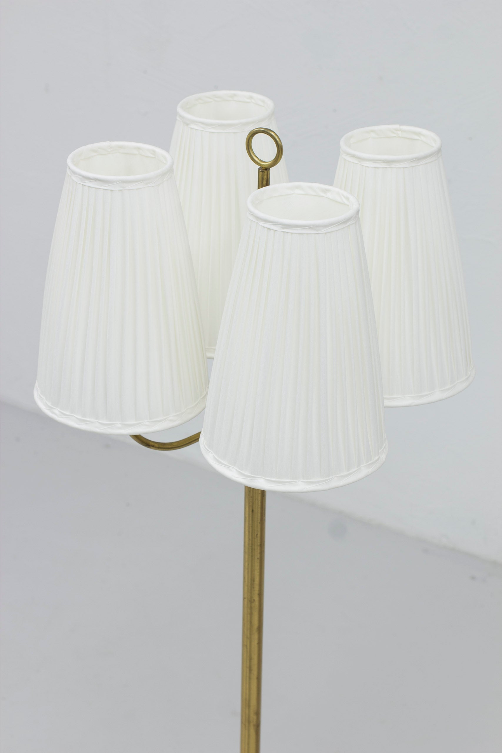 Swedish Modern floor lamp in brass