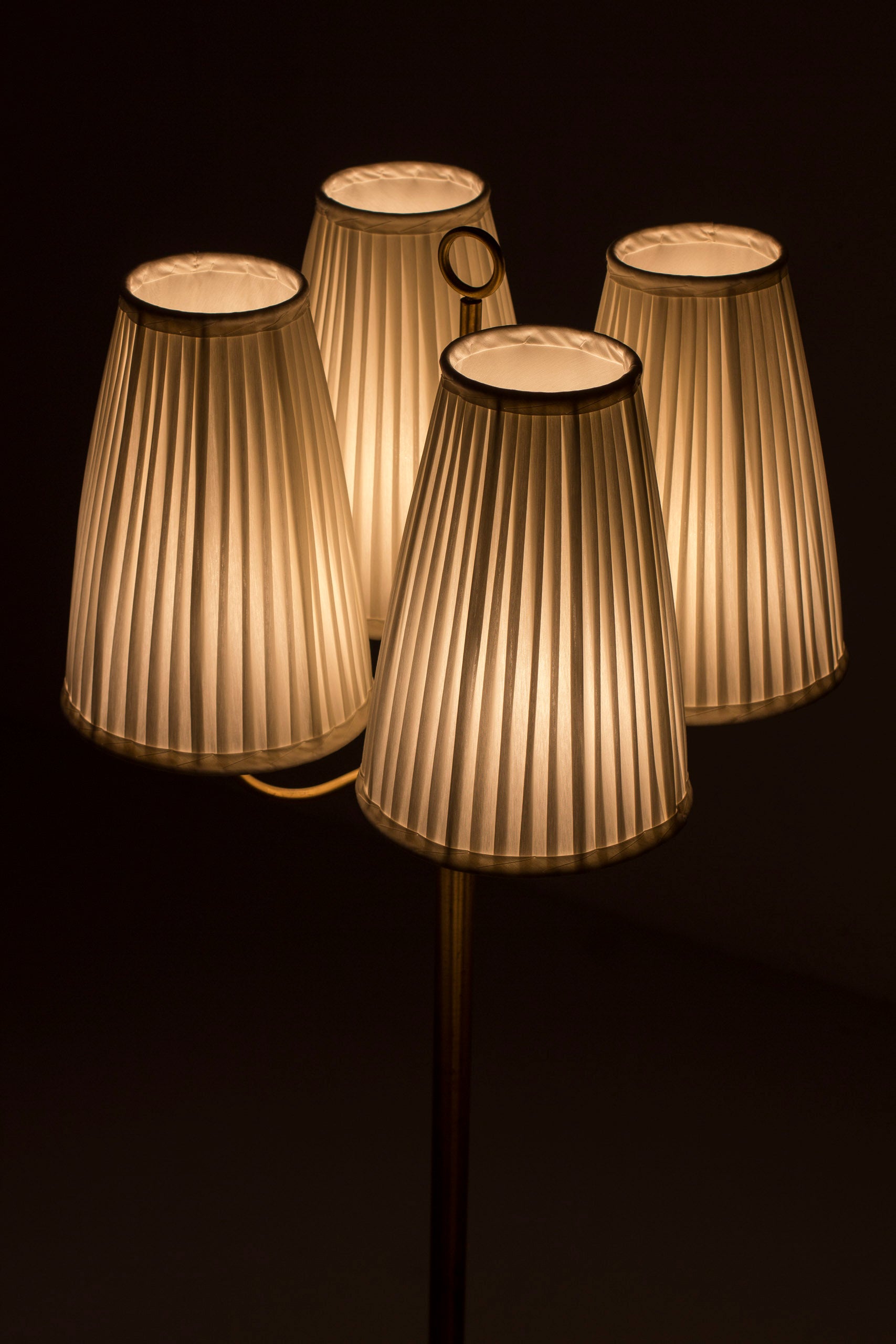 Swedish Modern floor lamp in brass