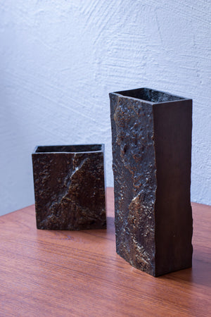 Bronze vases by Kaj Blomqvist
