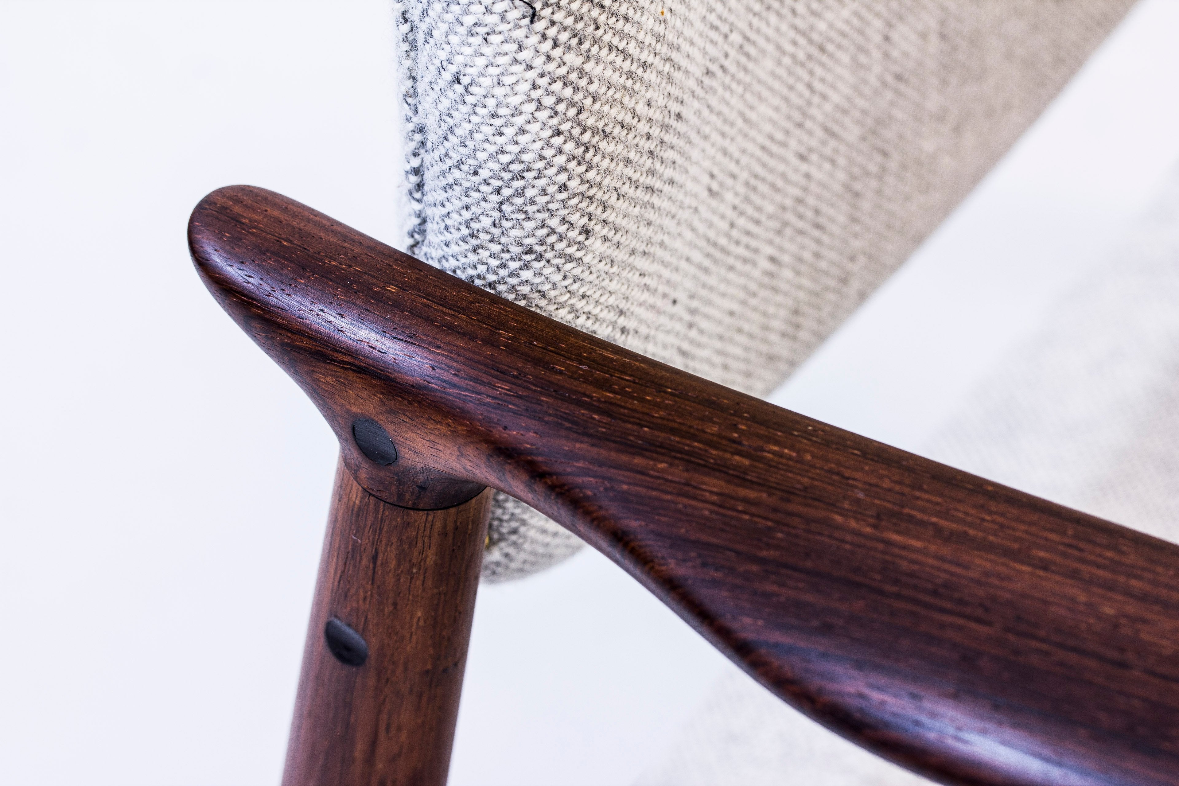 1950s Palisander Arm chair by Erik Buch