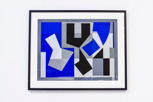 Gouache painting "Blue" by Tore Nyberg
