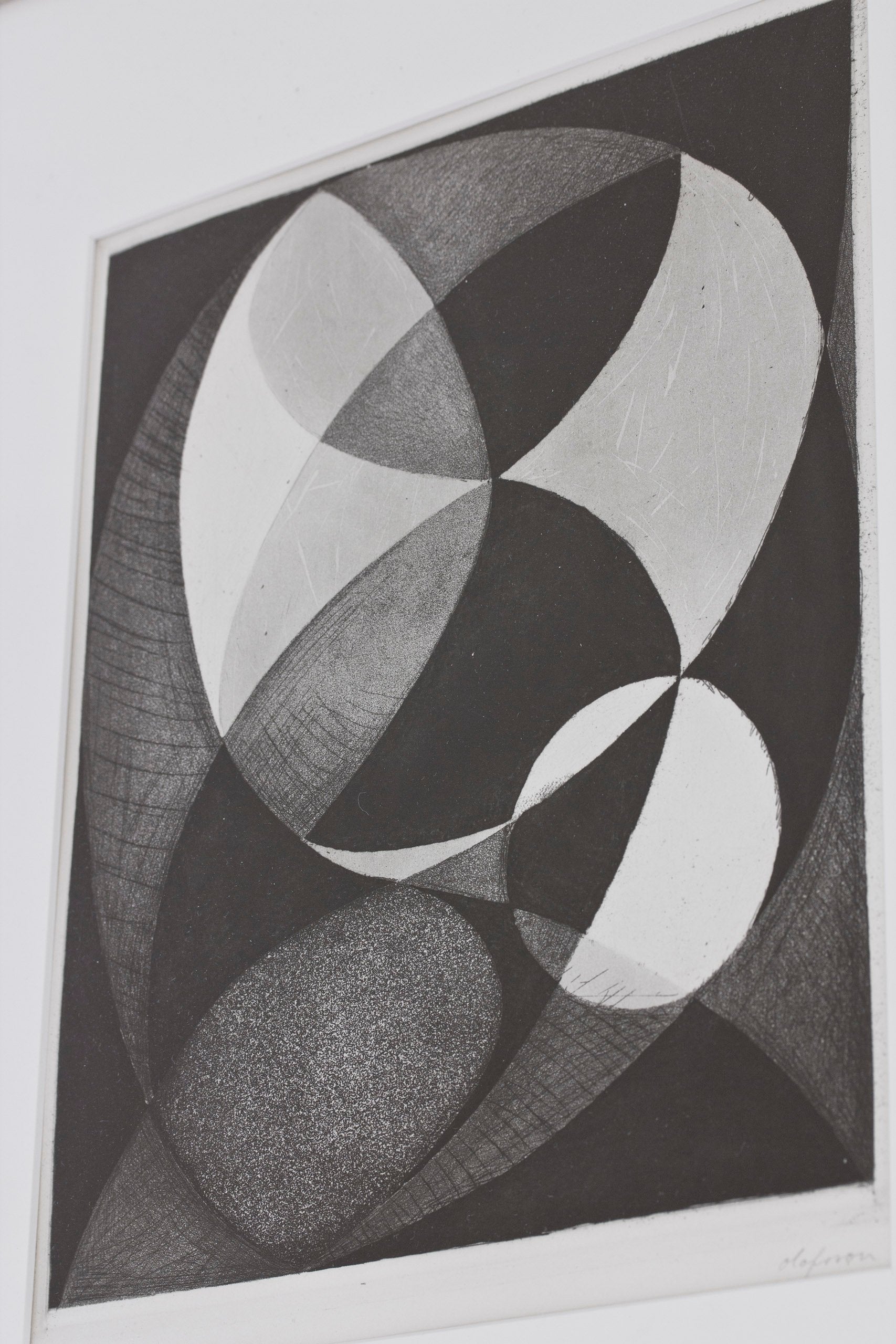 1950s etching by Pierre Olofsson