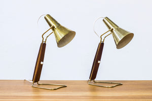 Pair of 1950s table lamps by Hans Bergström