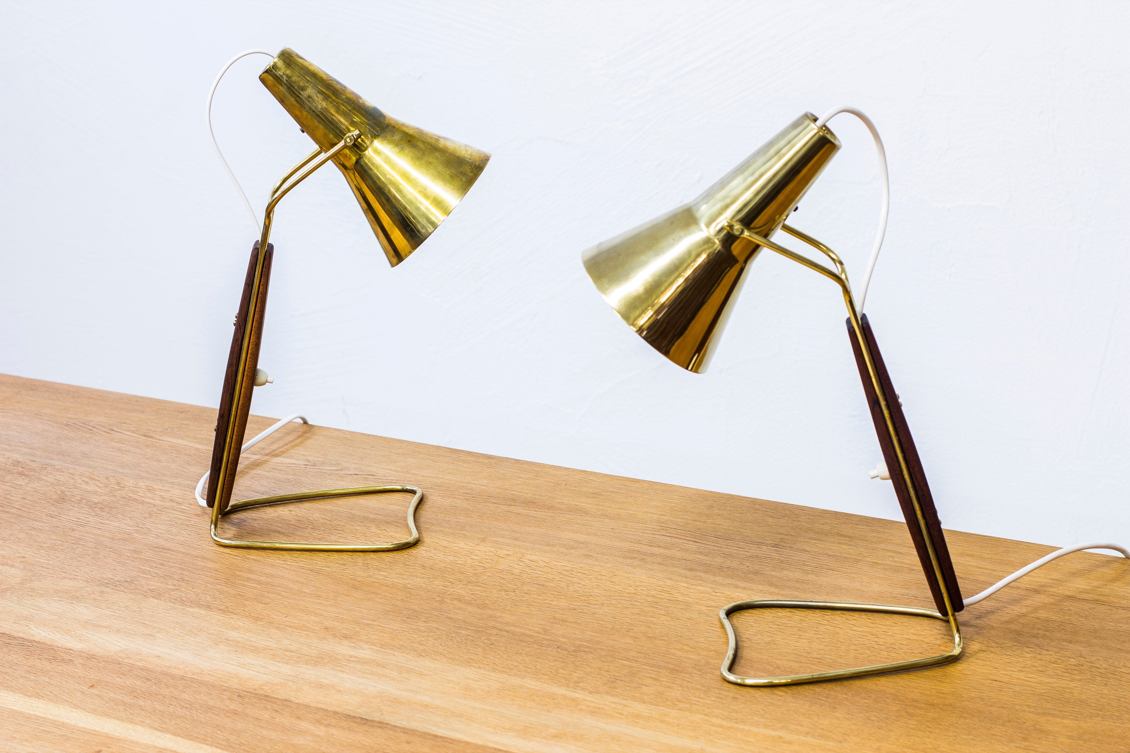 Pair of 1950s table lamps by Hans Bergström