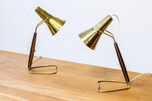 Pair of 1950s table lamps by Hans Bergström