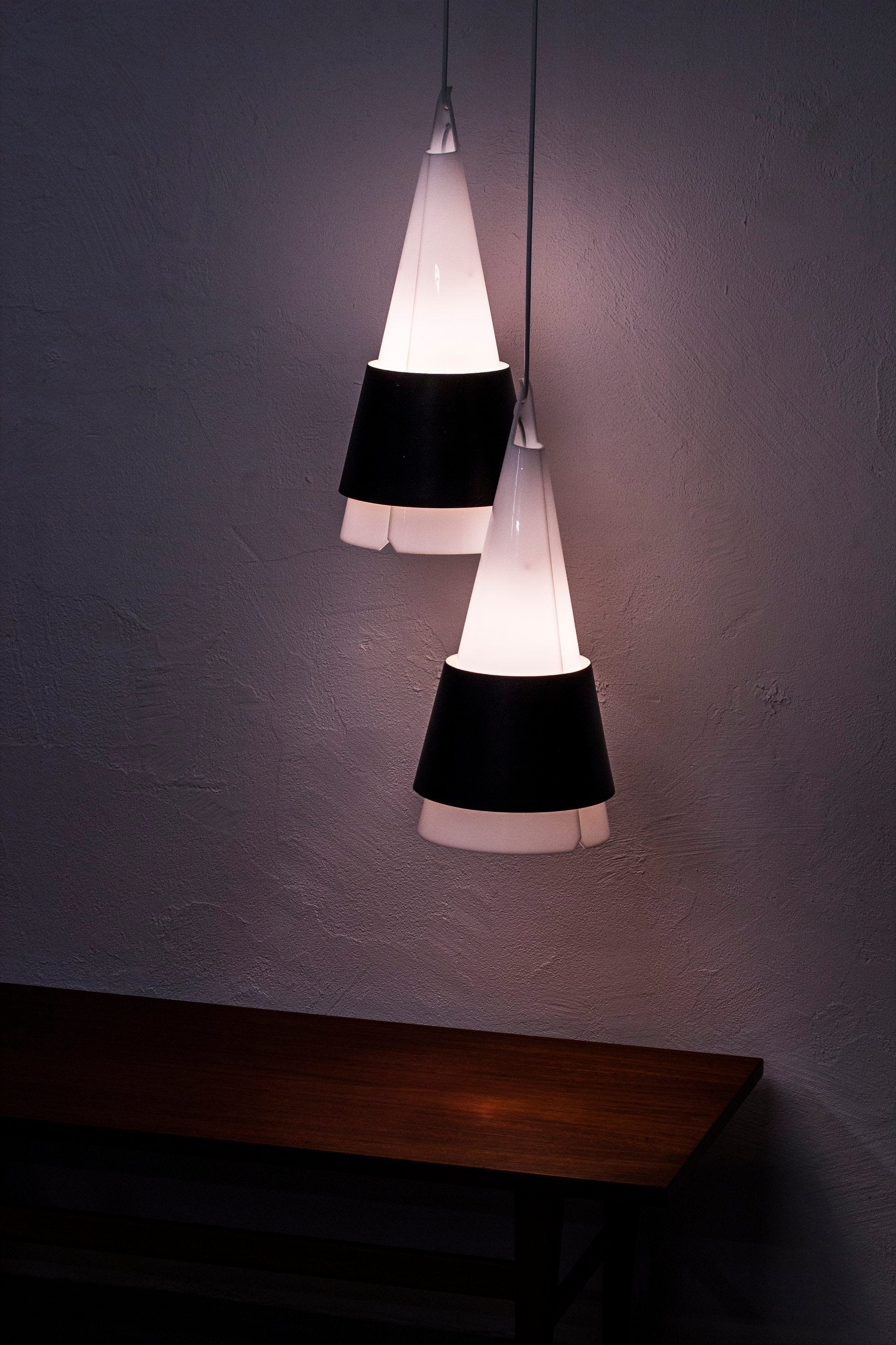 "Struten" pendant lamps by Hans Bergström