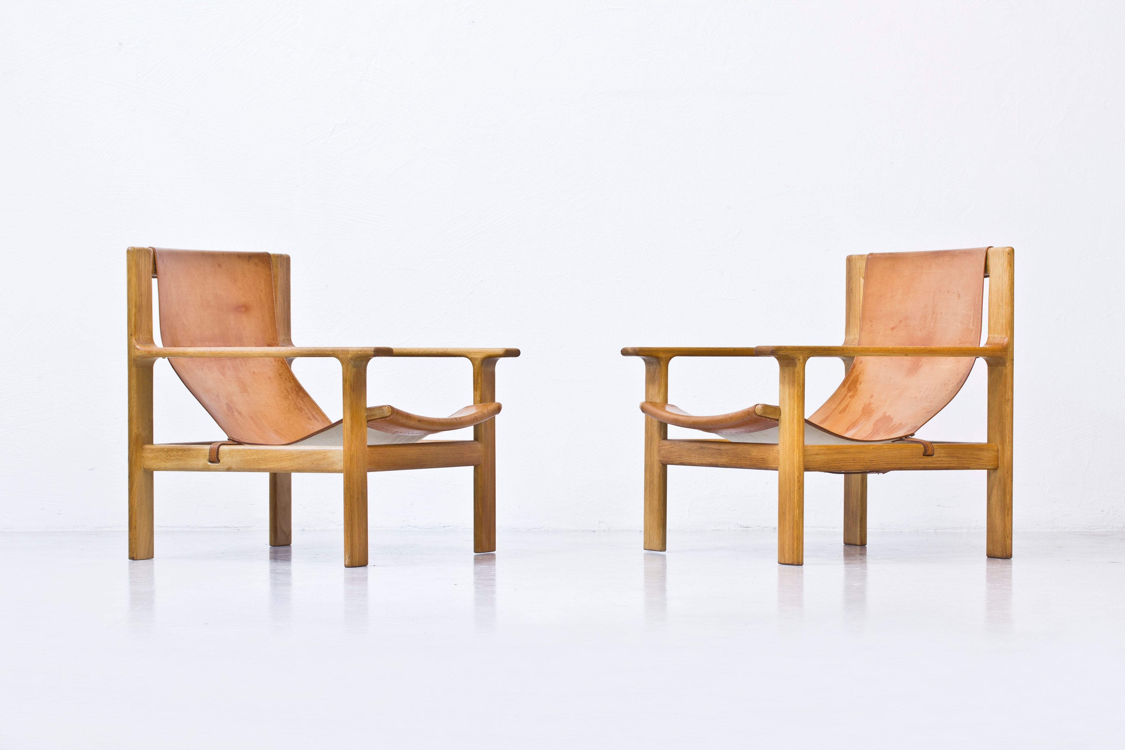 Rare Lounge Chairs By Bertil Fridhagen