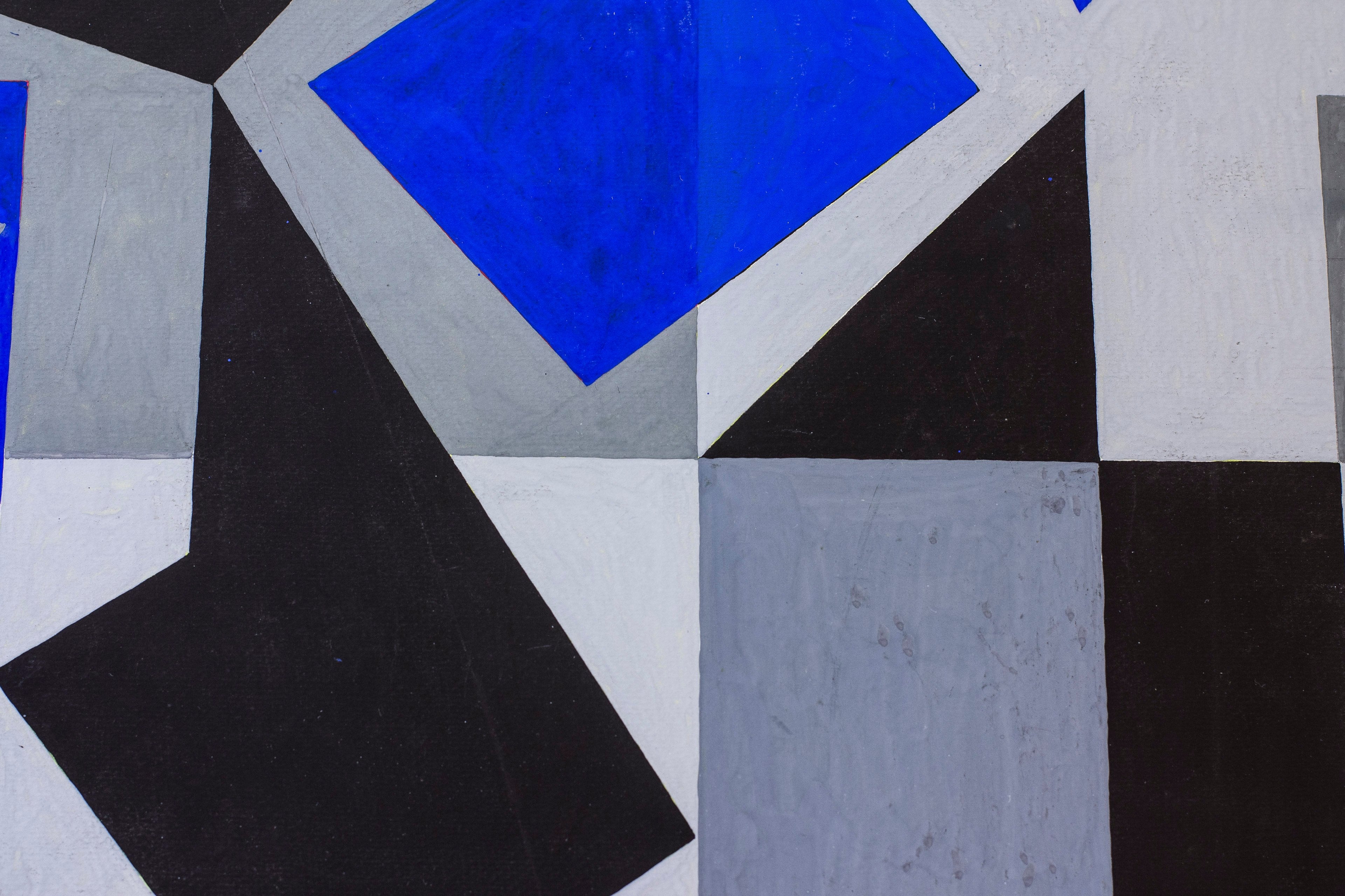 Gouache painting "Blue" by Tore Nyberg
