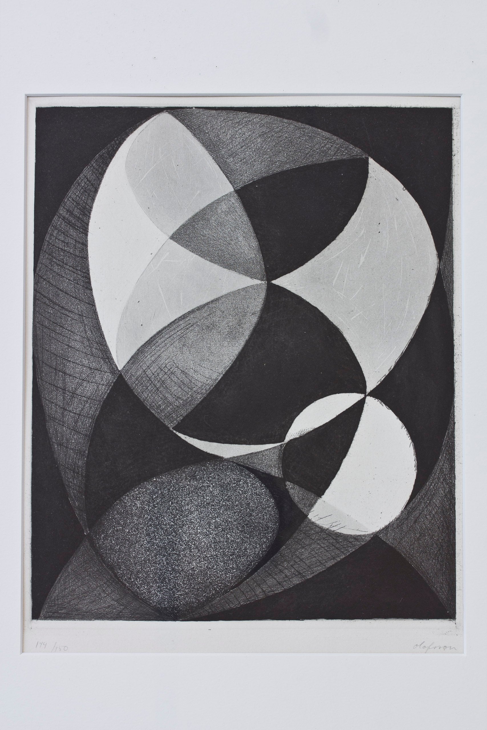 1950s etching by Pierre Olofsson
