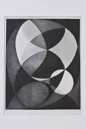 1950s etching by Pierre Olofsson