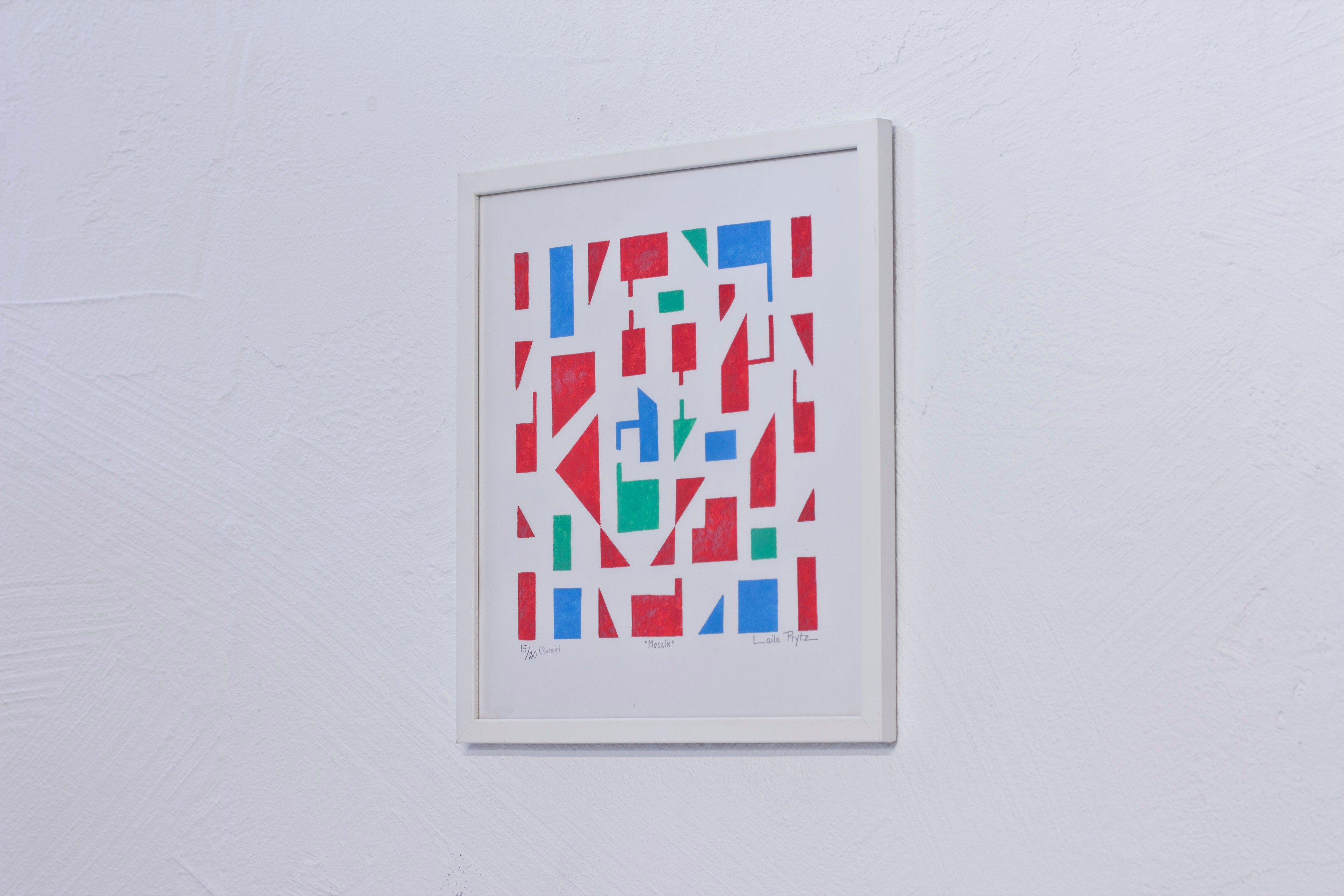 "Mosaik" pochoir print by Laila Prytz