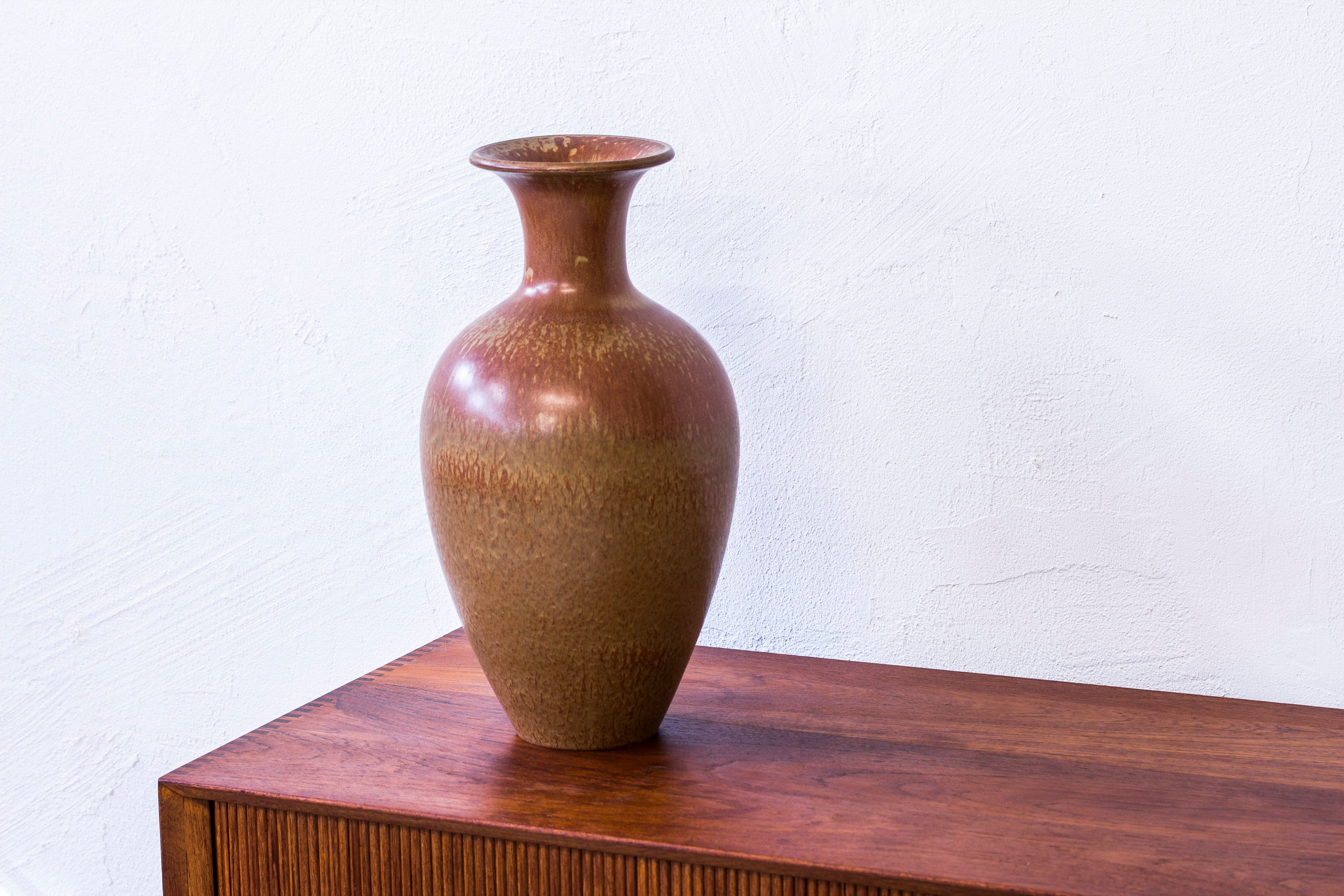 Stoneware floor vase by Gunnar Nylund, 1950s