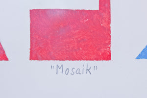 "Mosaik" pochoir print by Laila Prytz