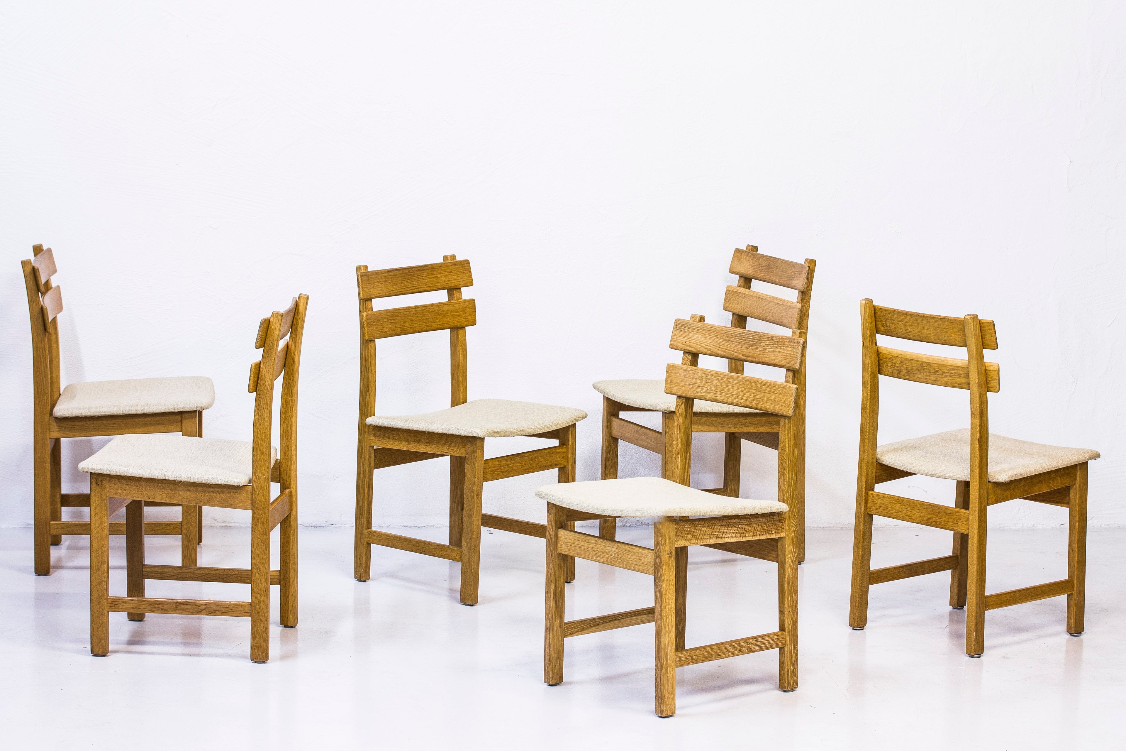1960s "Singö" oak chairs by Carl Gustaf Boulogner