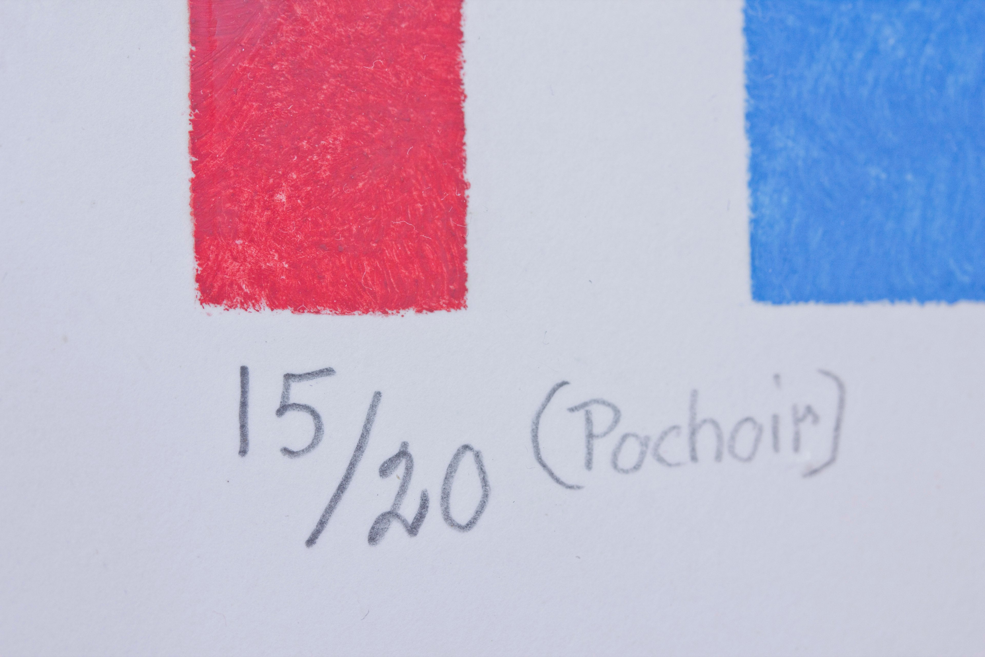 "Mosaik" pochoir print by Laila Prytz