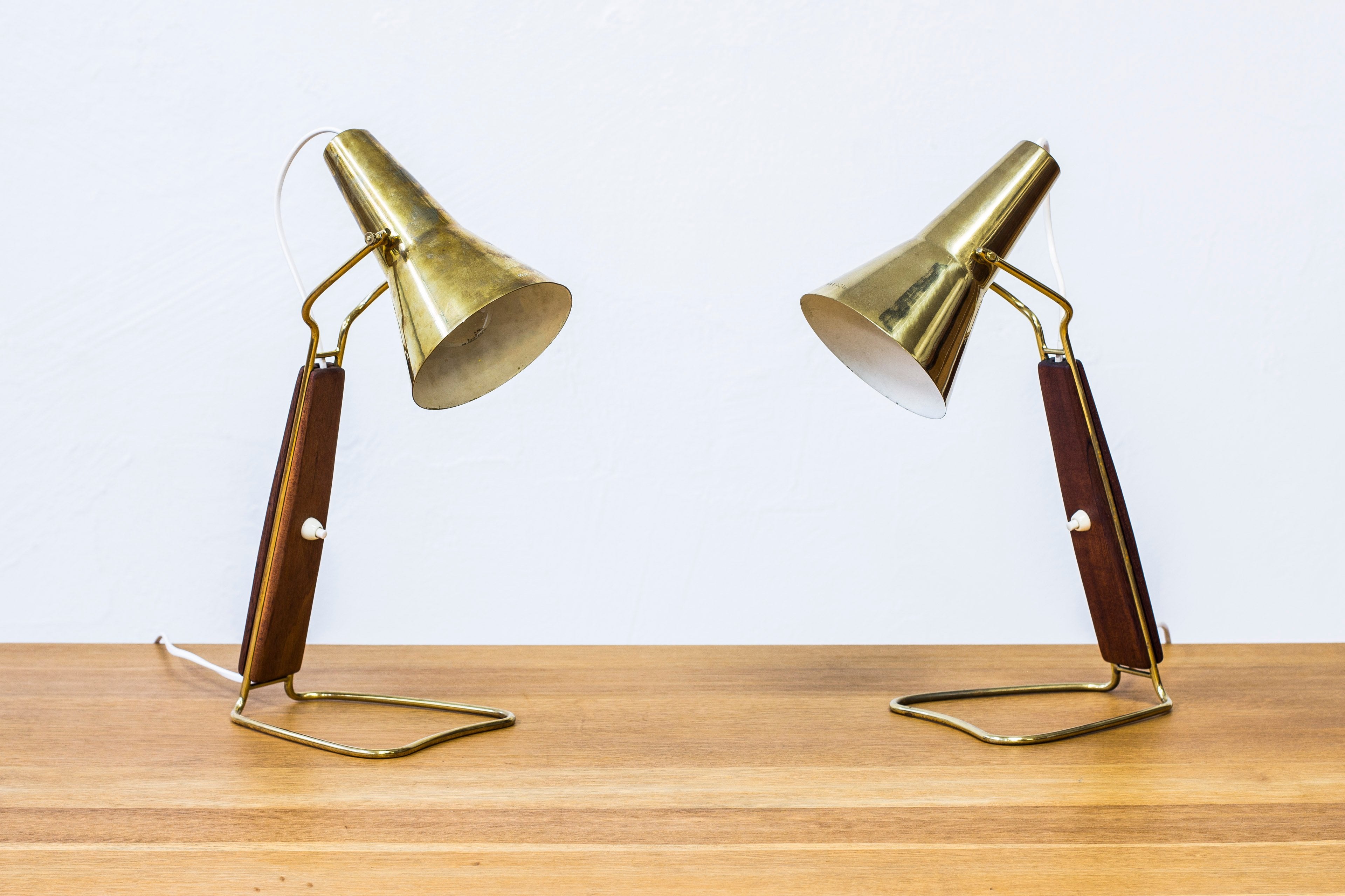 Pair of 1950s table lamps by Hans Bergström