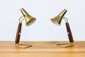 Pair of 1950s table lamps by Hans Bergström
