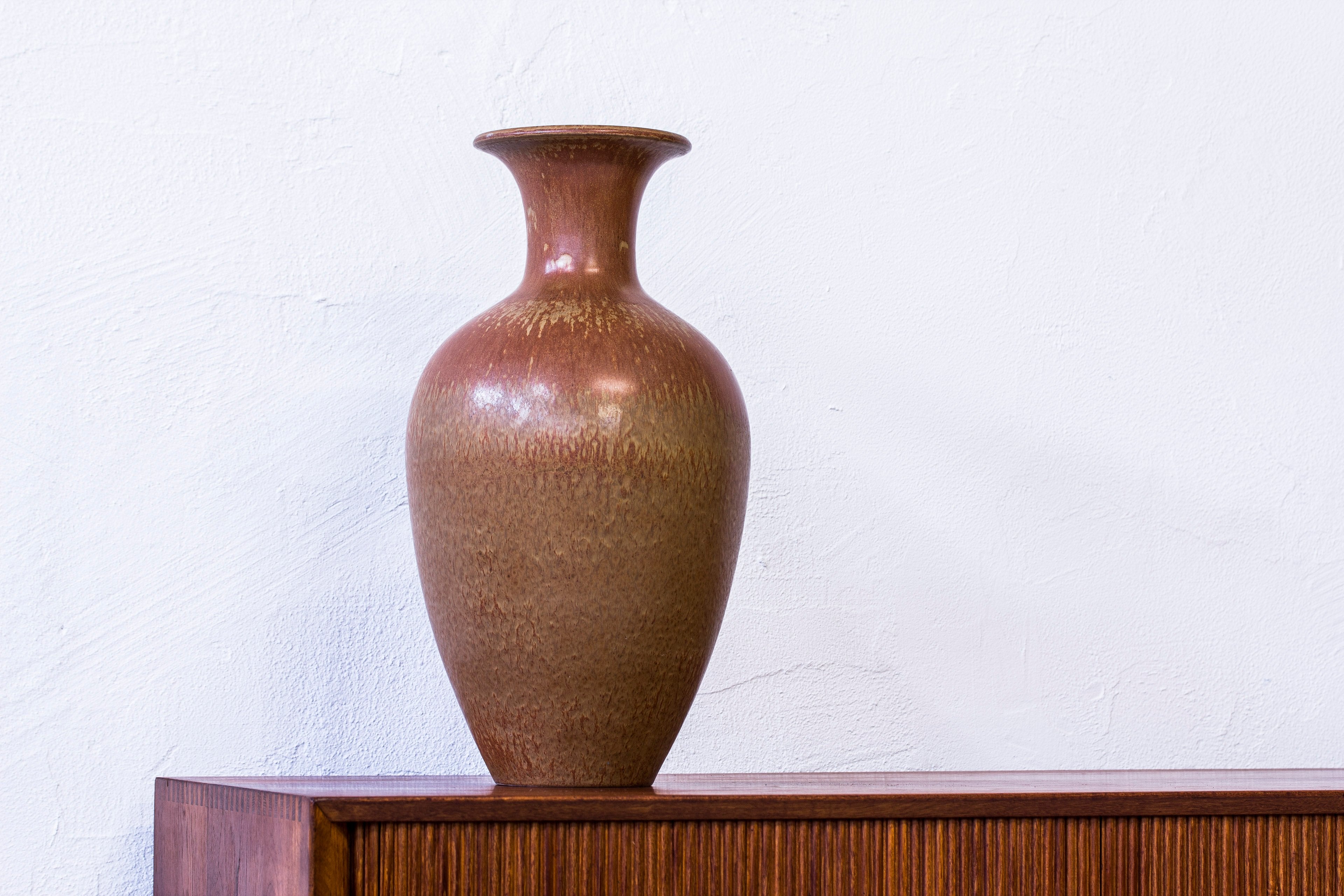 Stoneware floor vase by Gunnar Nylund, 1950s
