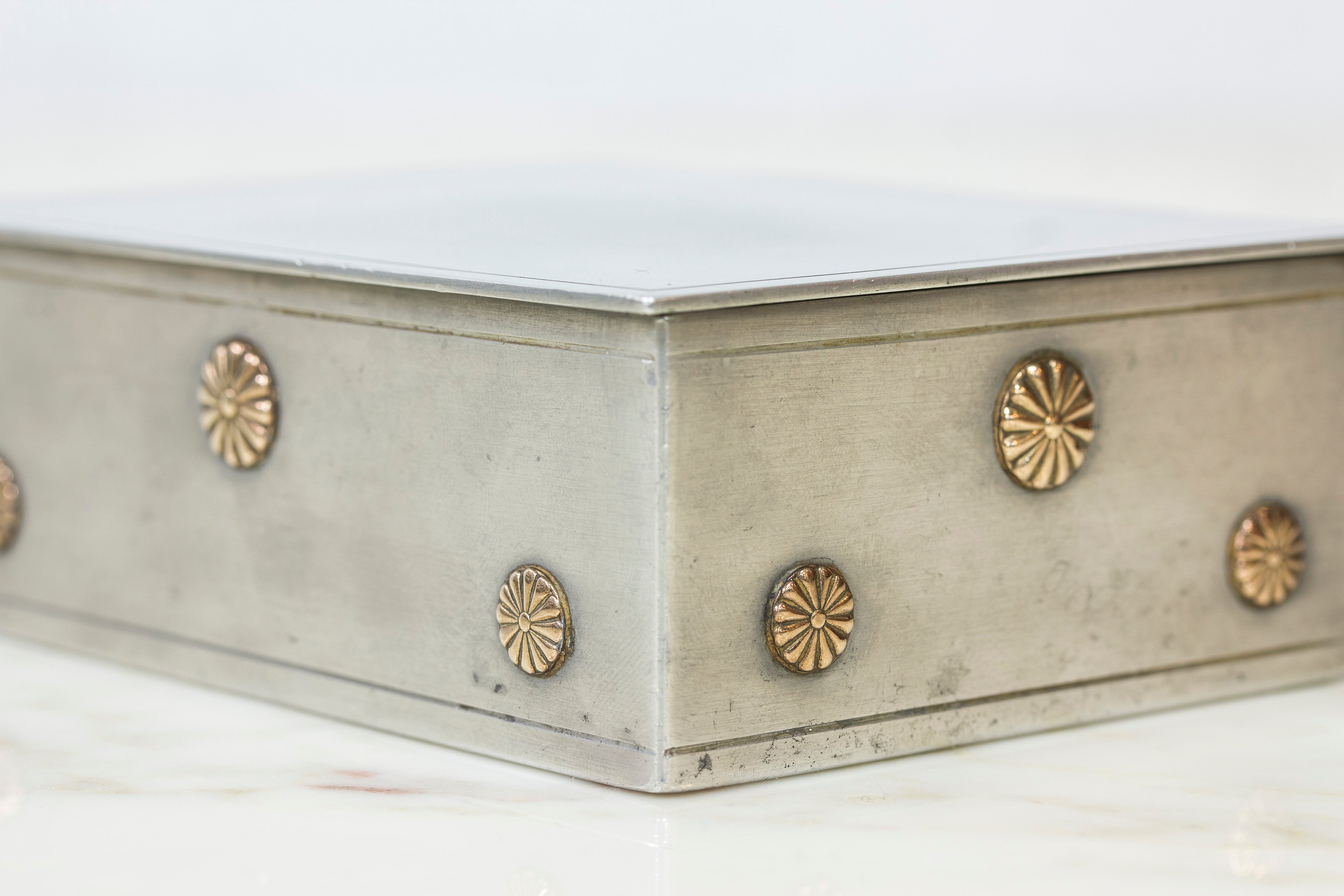 Pewter box by C.G. Hallberg 1934