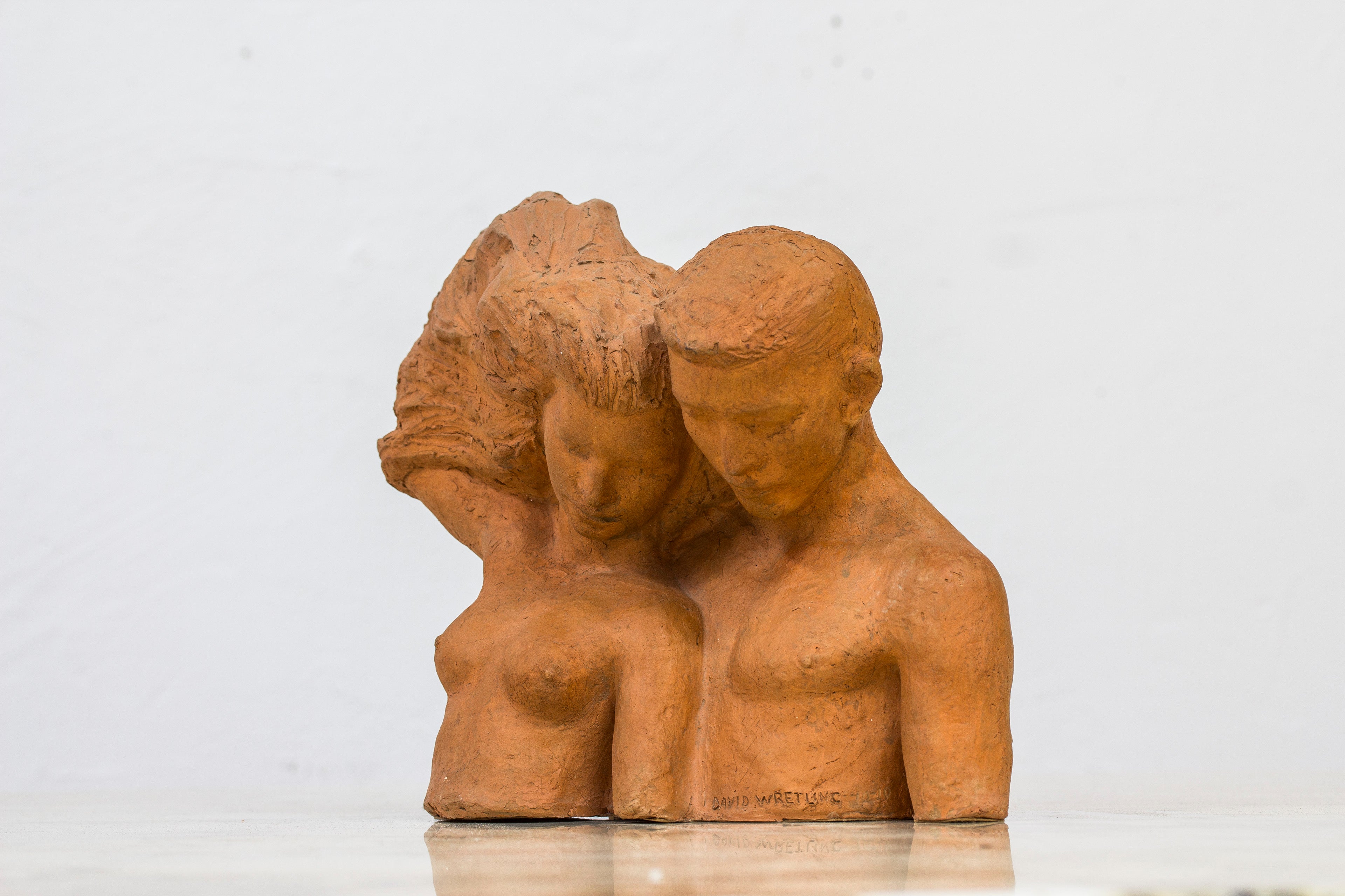 Terracotta sculpture by David Wretling