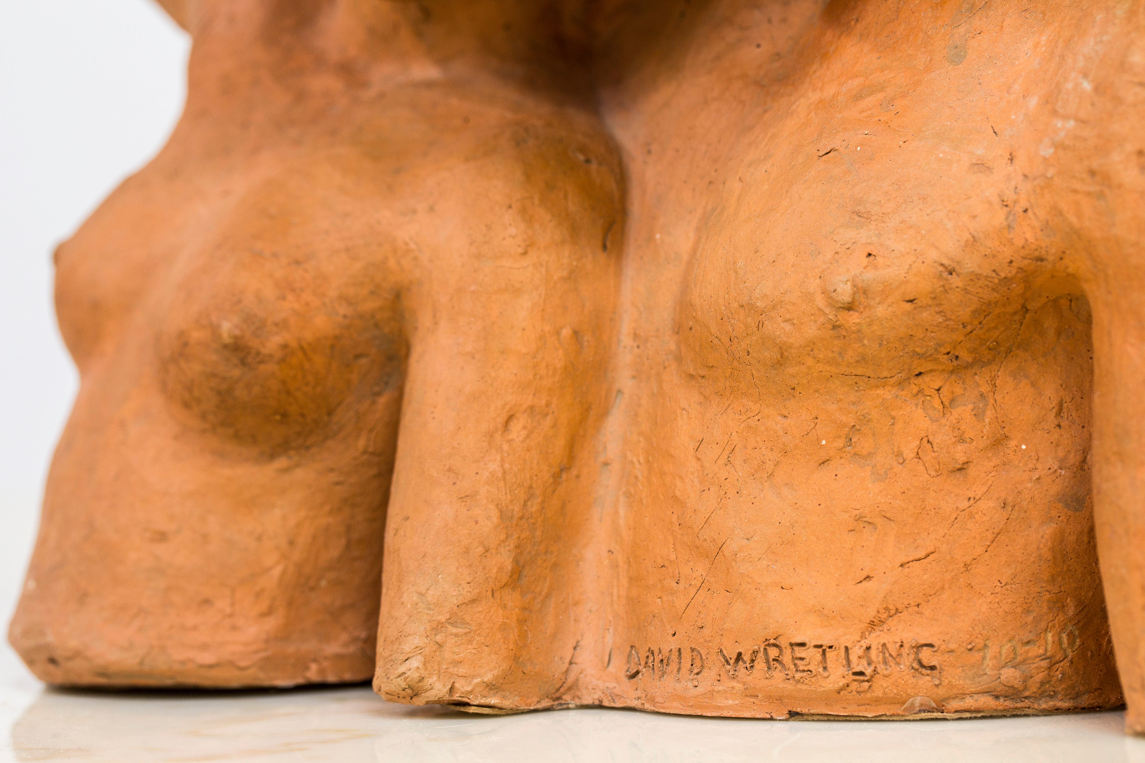 Terracotta sculpture by David Wretling