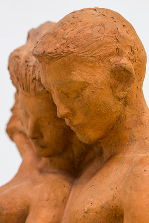 Terracotta sculpture by David Wretling