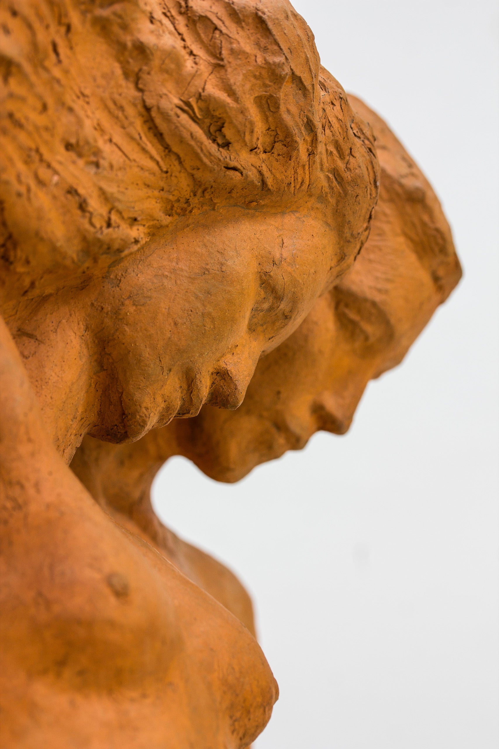 Terracotta sculpture by David Wretling