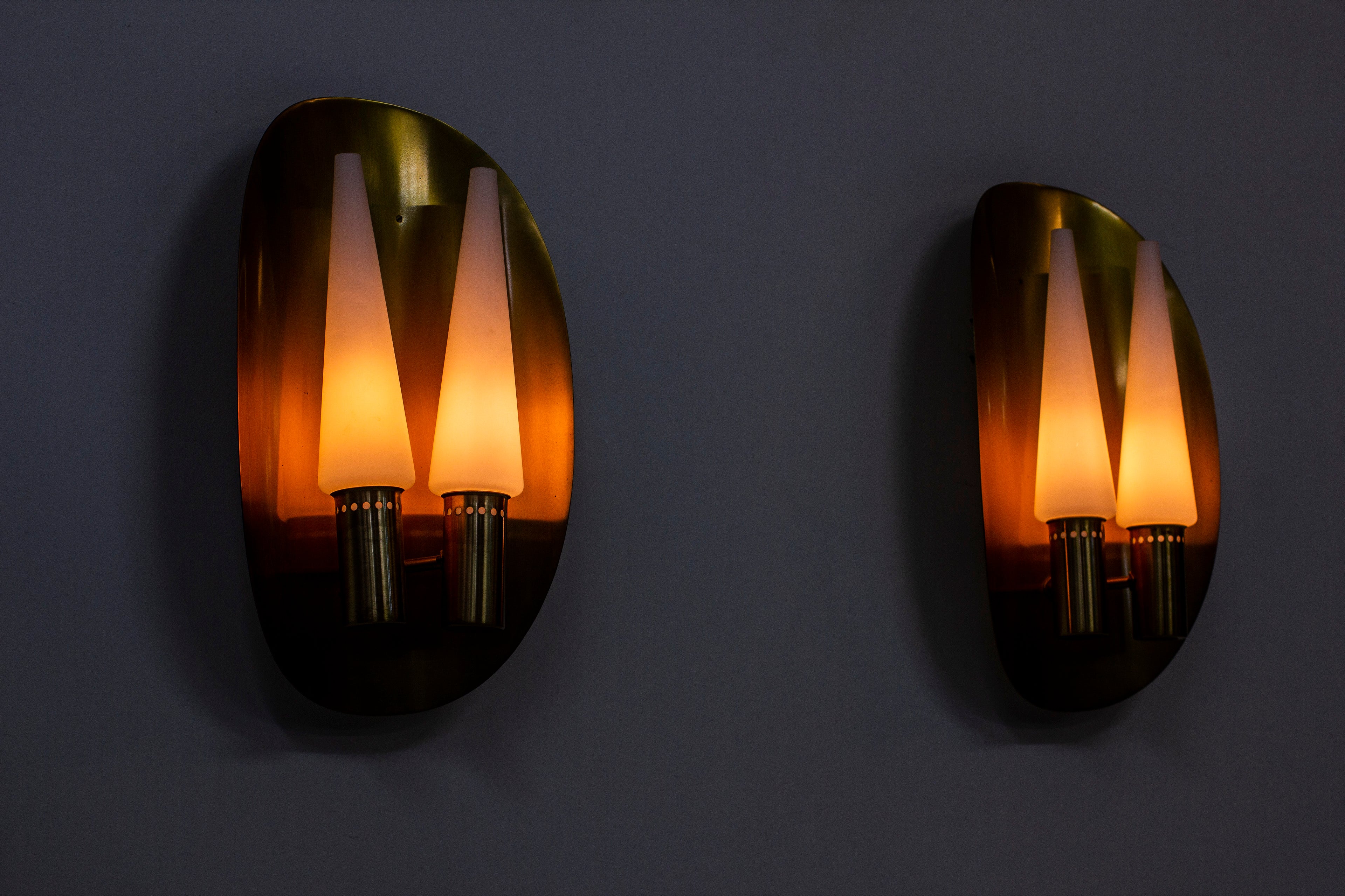 Pair of wall lamps by Hans-Agne Jakobsson