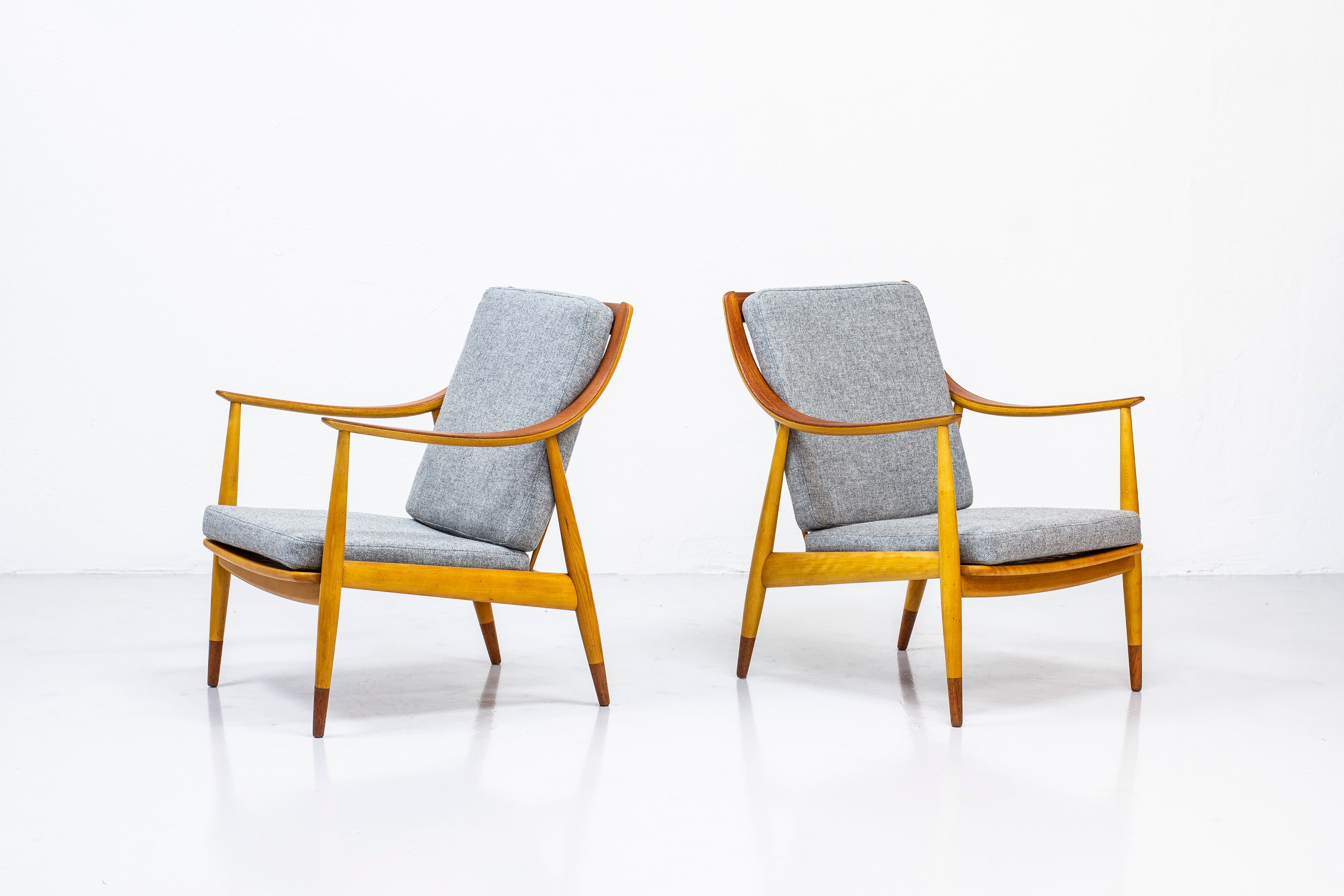 Easy chairs " FD 145" by Peter Hvidt & Orla Mølgaard-Nielsen