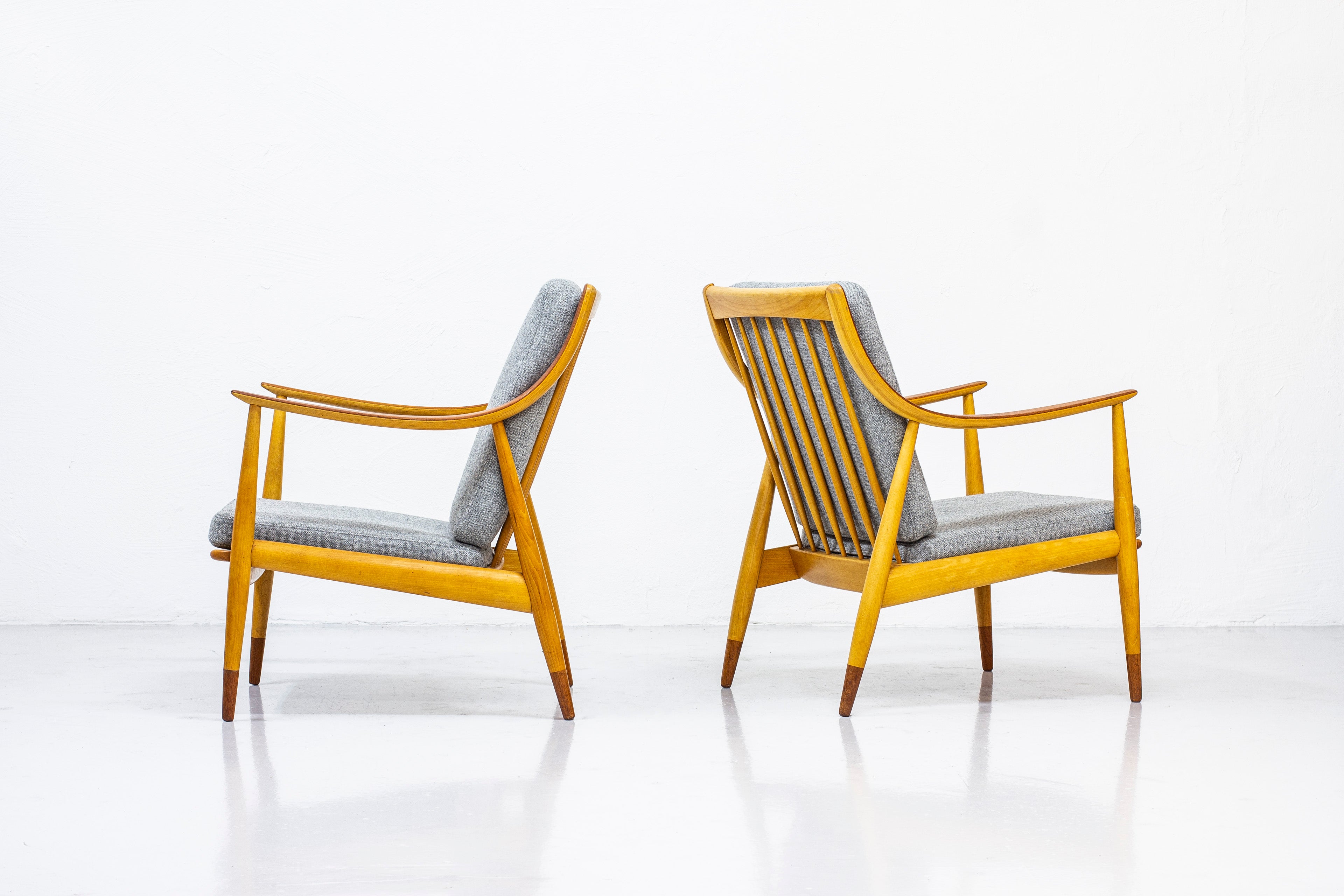 Easy chairs " FD 145" by Peter Hvidt & Orla Mølgaard-Nielsen