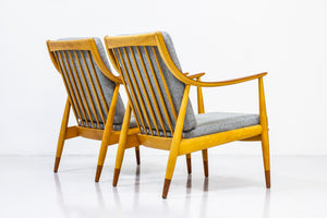 Easy chairs " FD 145" by Peter Hvidt & Orla Mølgaard-Nielsen