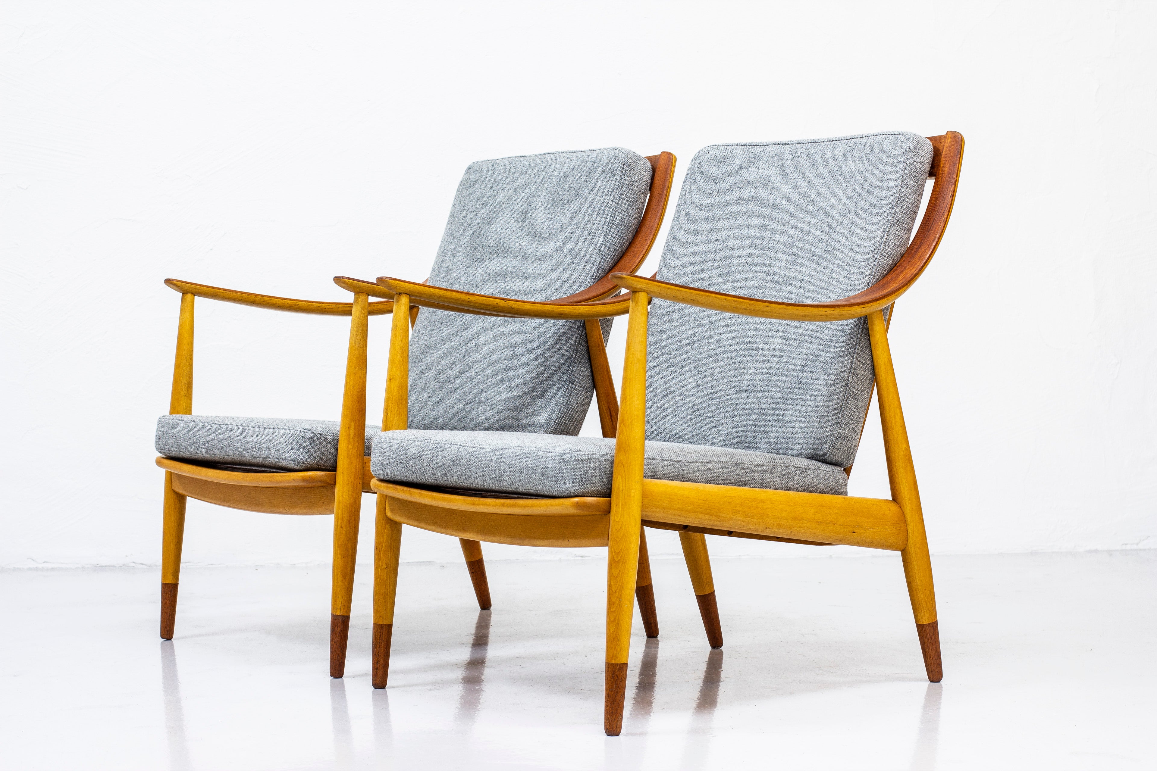 Easy chairs " FD 145" by Peter Hvidt & Orla Mølgaard-Nielsen