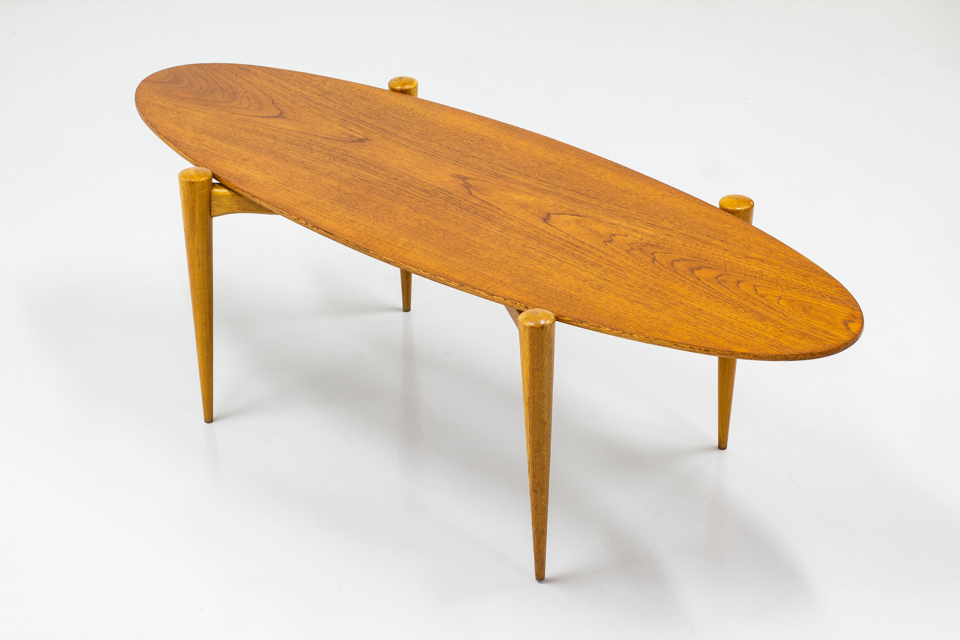 Surfboard coffee table made in Sweden